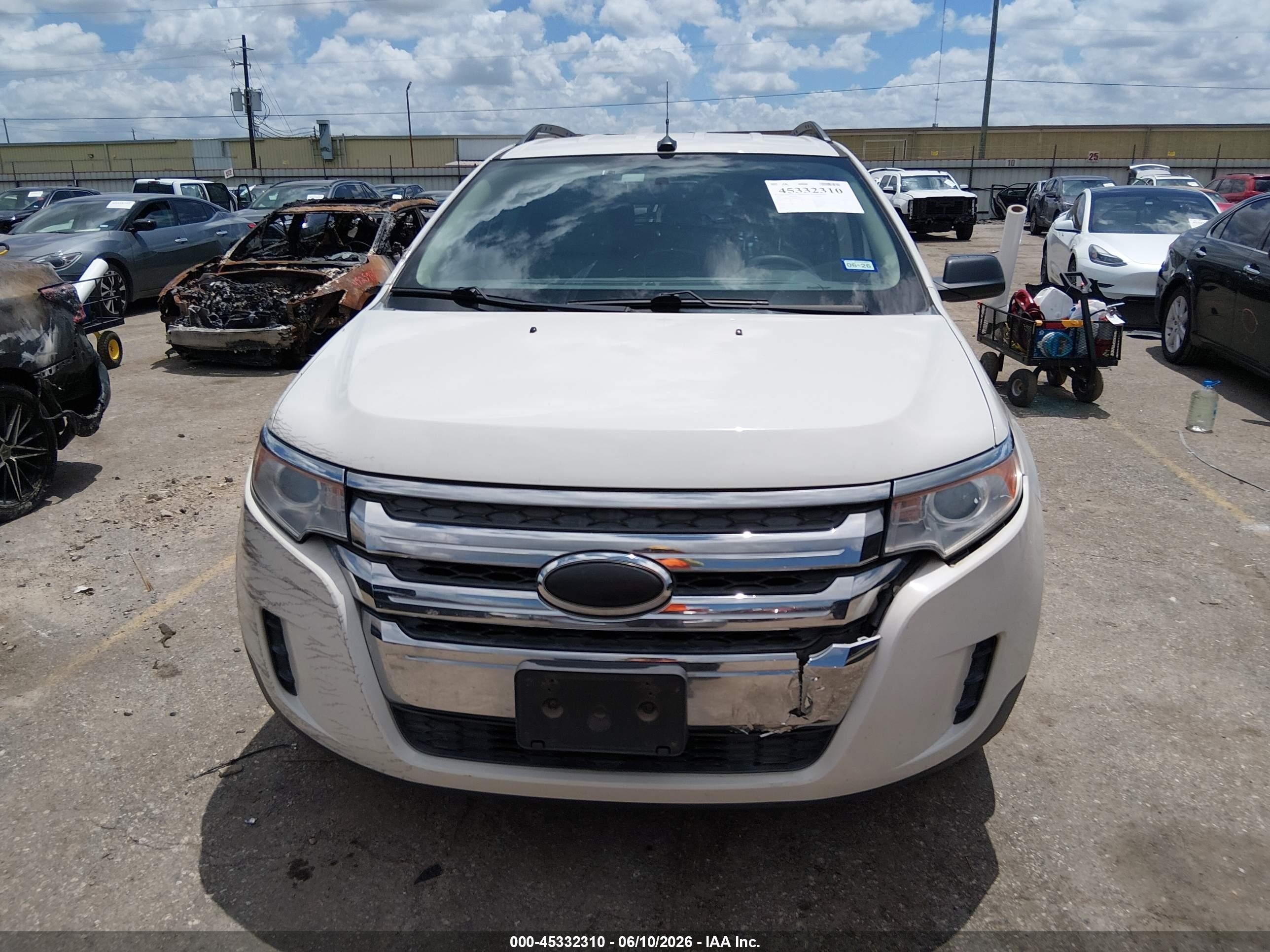 2013 Ford Edge Se Белый vin: 2FMDK3GC5DBB16386