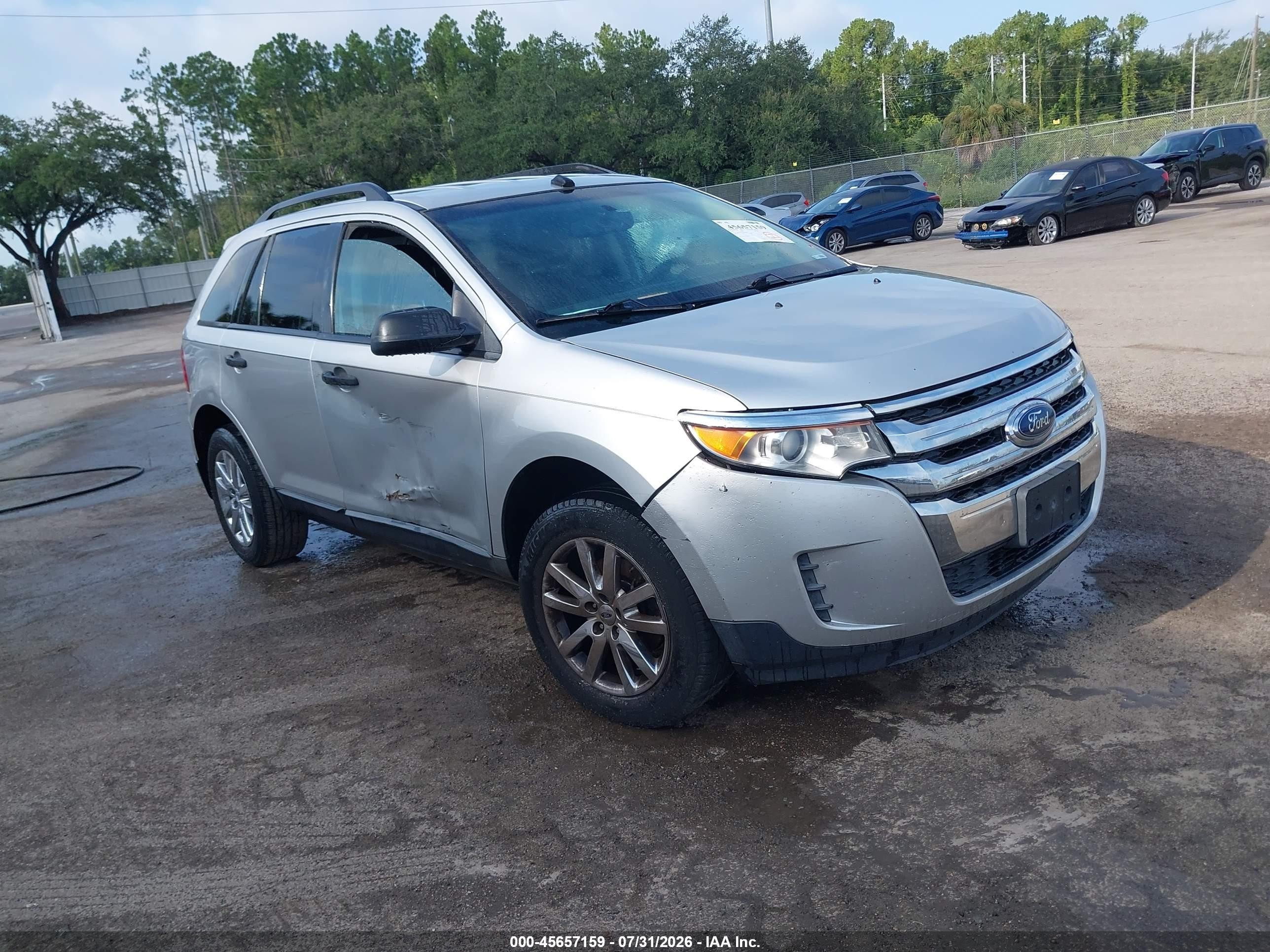 2013 Ford Edge Se Silver vin: 2FMDK3GC5DBB34418