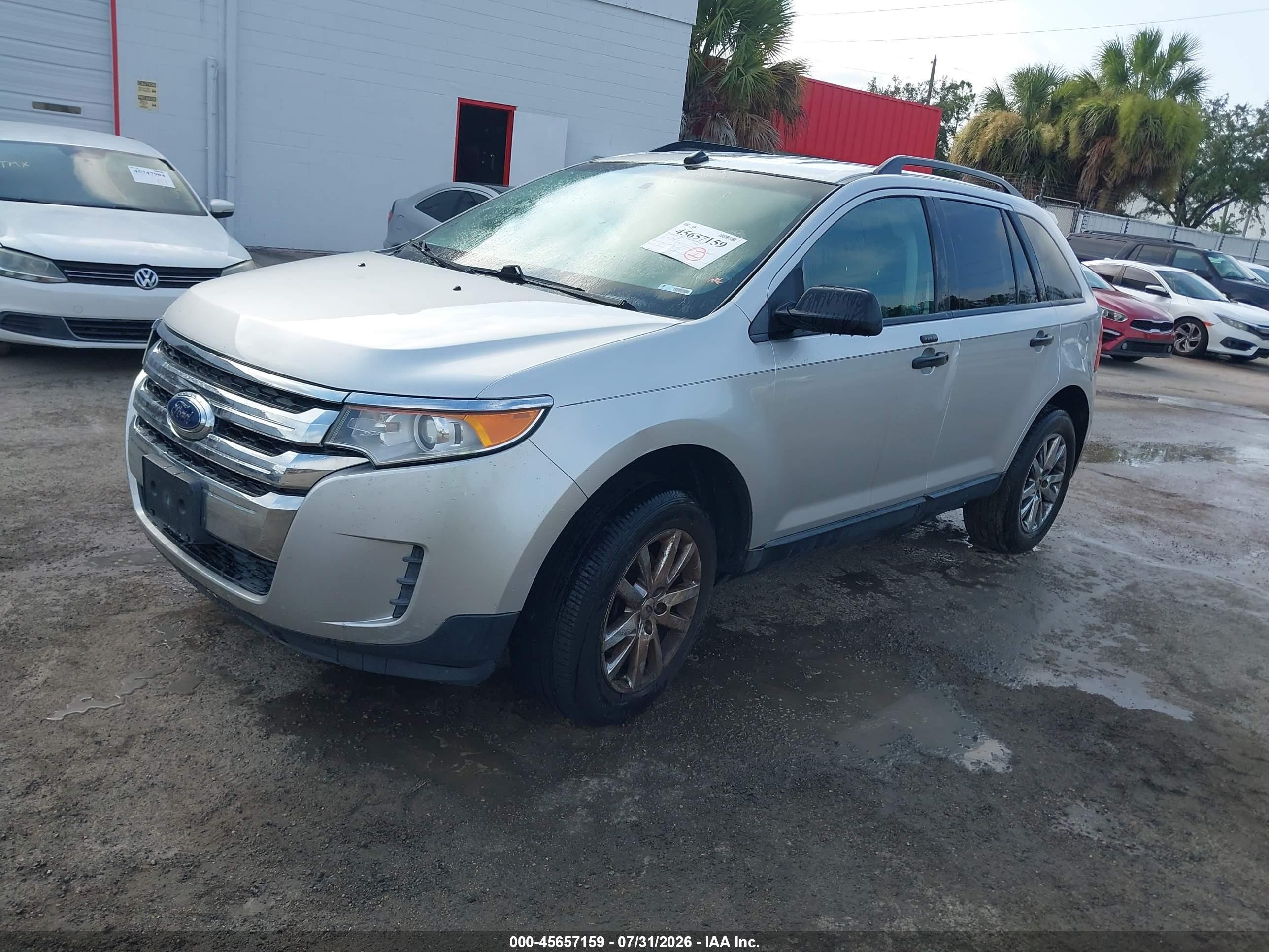 2013 Ford Edge Se Silver vin: 2FMDK3GC5DBB34418
