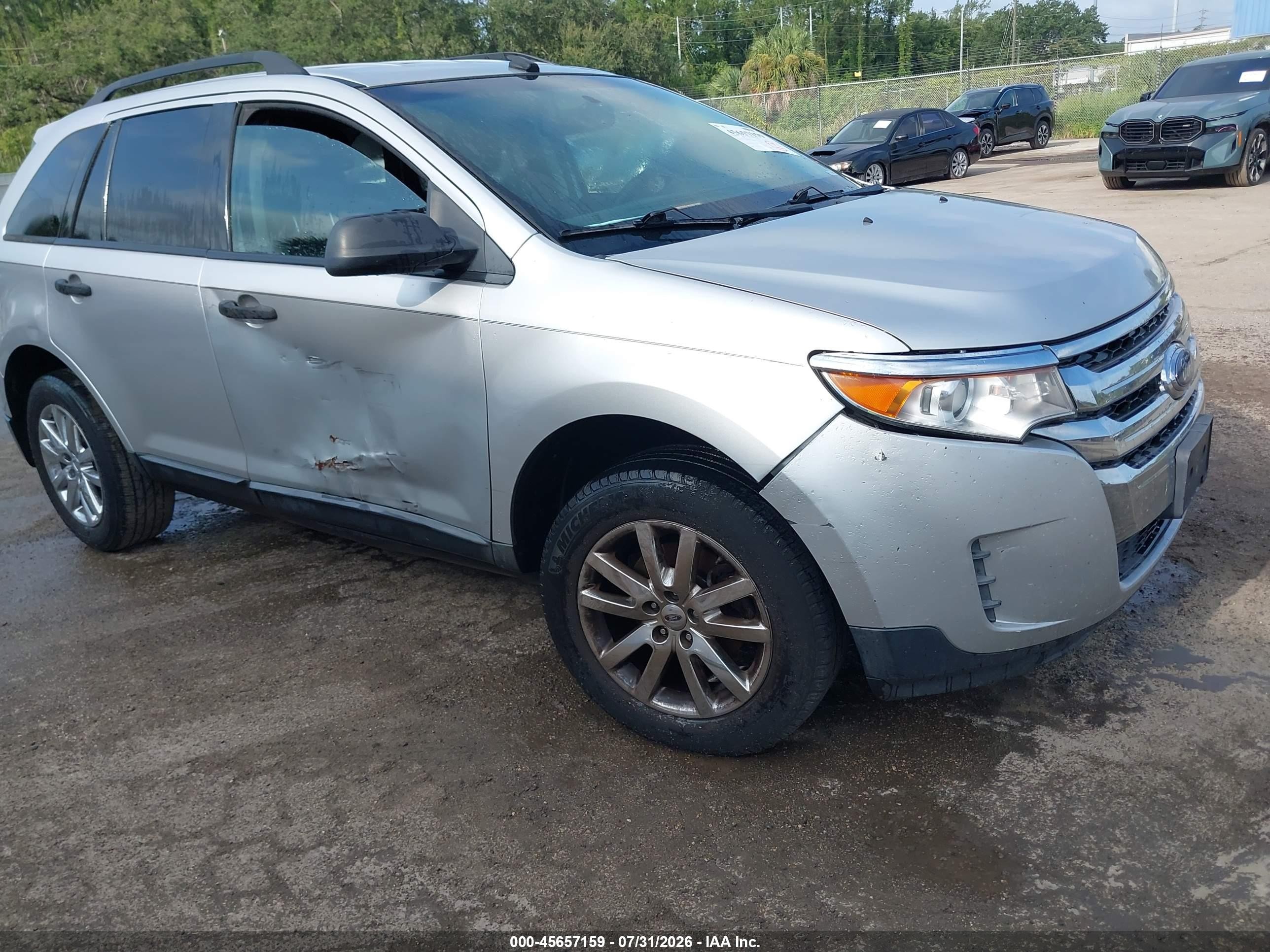 2013 Ford Edge Se Silver vin: 2FMDK3GC5DBB34418