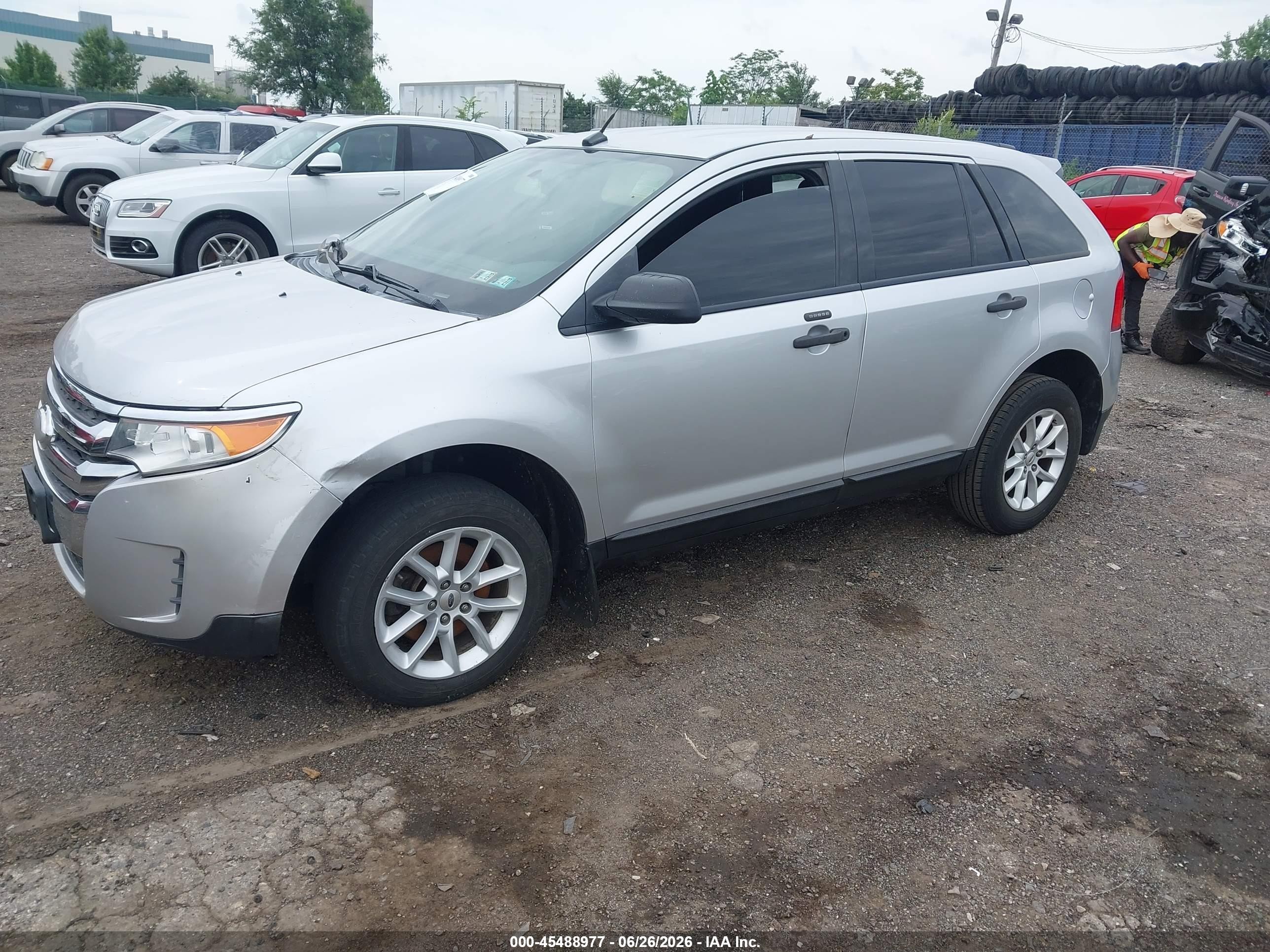 2013 Ford Edge Se Серебряный vin: 2FMDK3GC5DBB77494