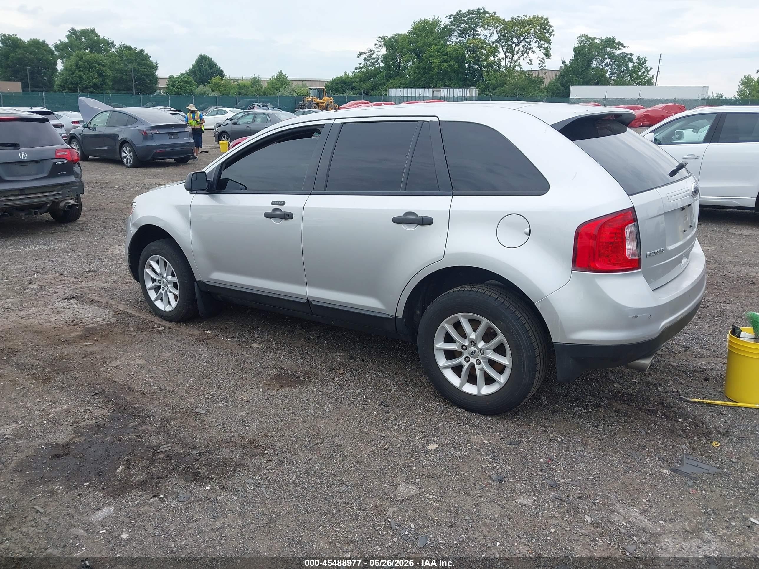 2013 Ford Edge Se Серебряный vin: 2FMDK3GC5DBB77494