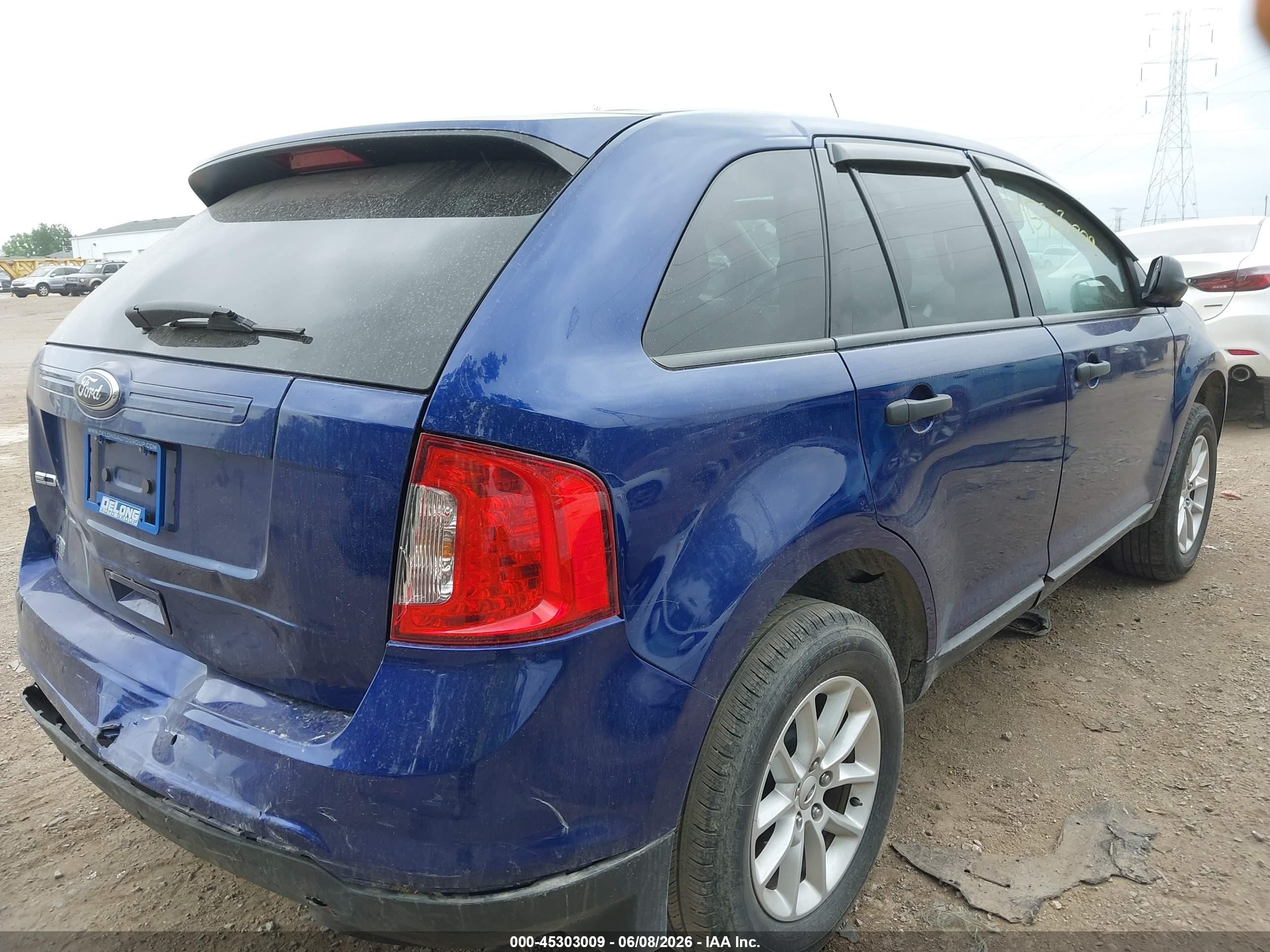 2013 Ford Edge Se Blue vin: 2FMDK3GC5DBC05892
