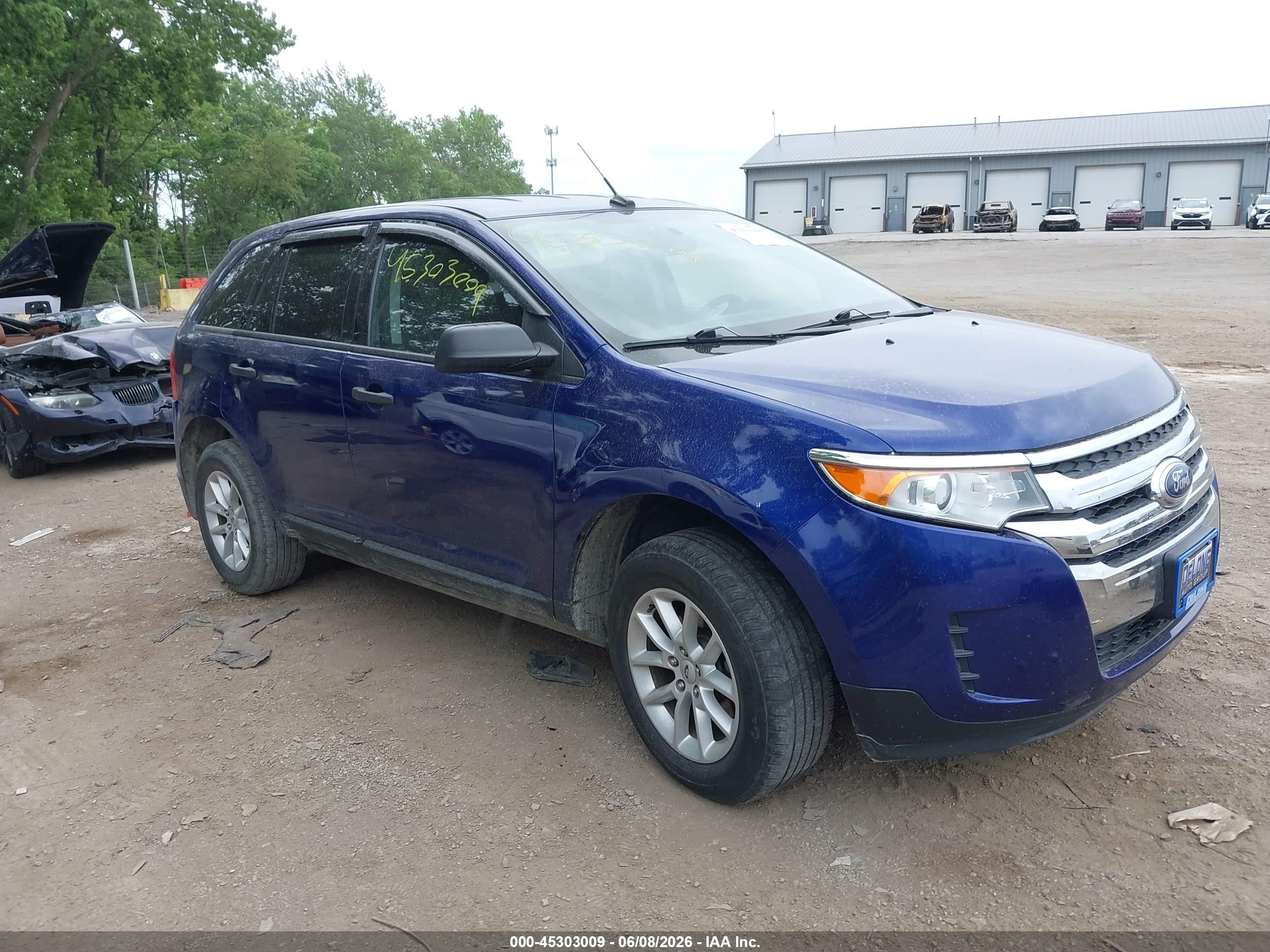 2013 Ford Edge Se Blue vin: 2FMDK3GC5DBC05892
