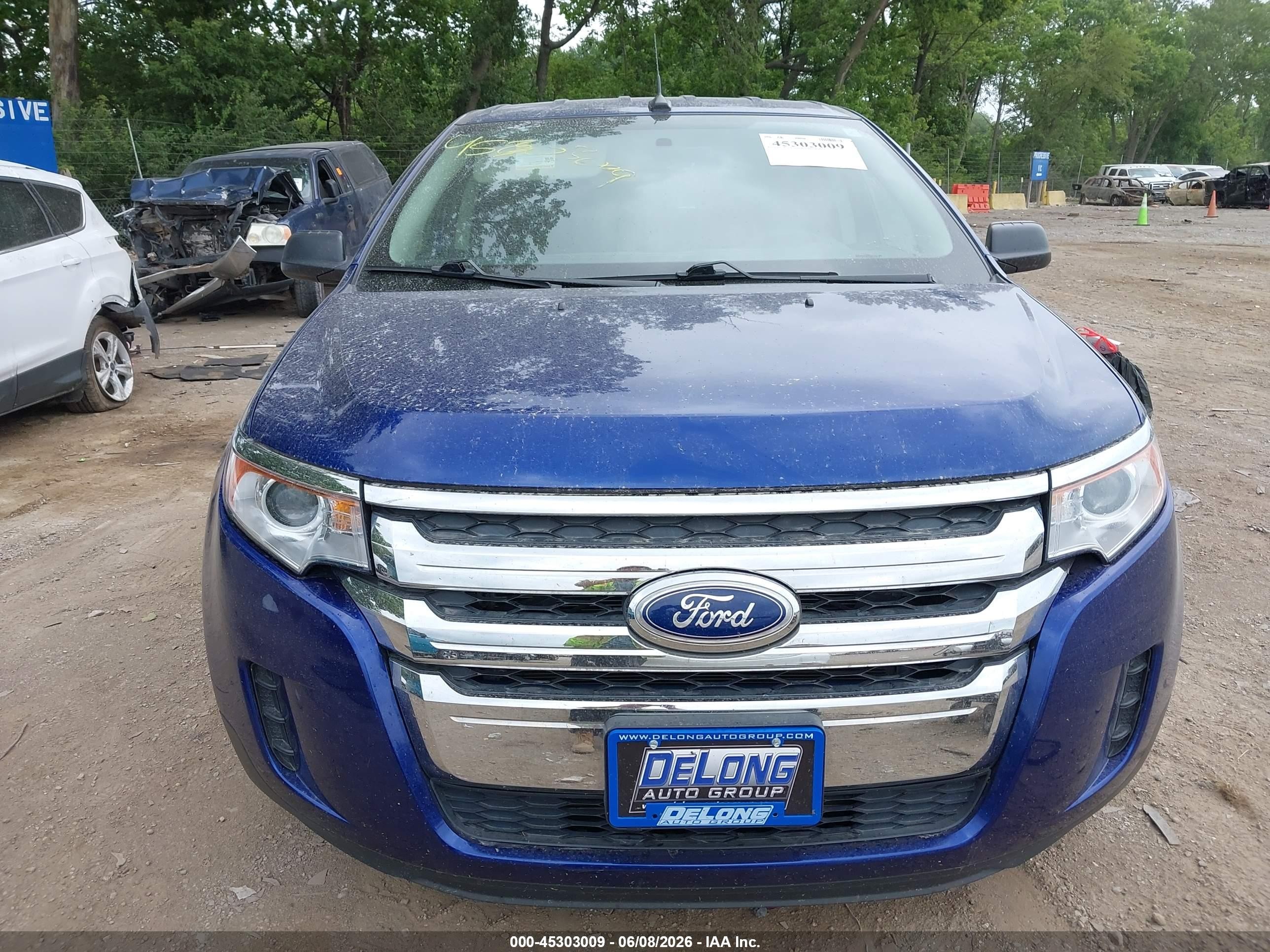 2013 Ford Edge Se Blue vin: 2FMDK3GC5DBC05892