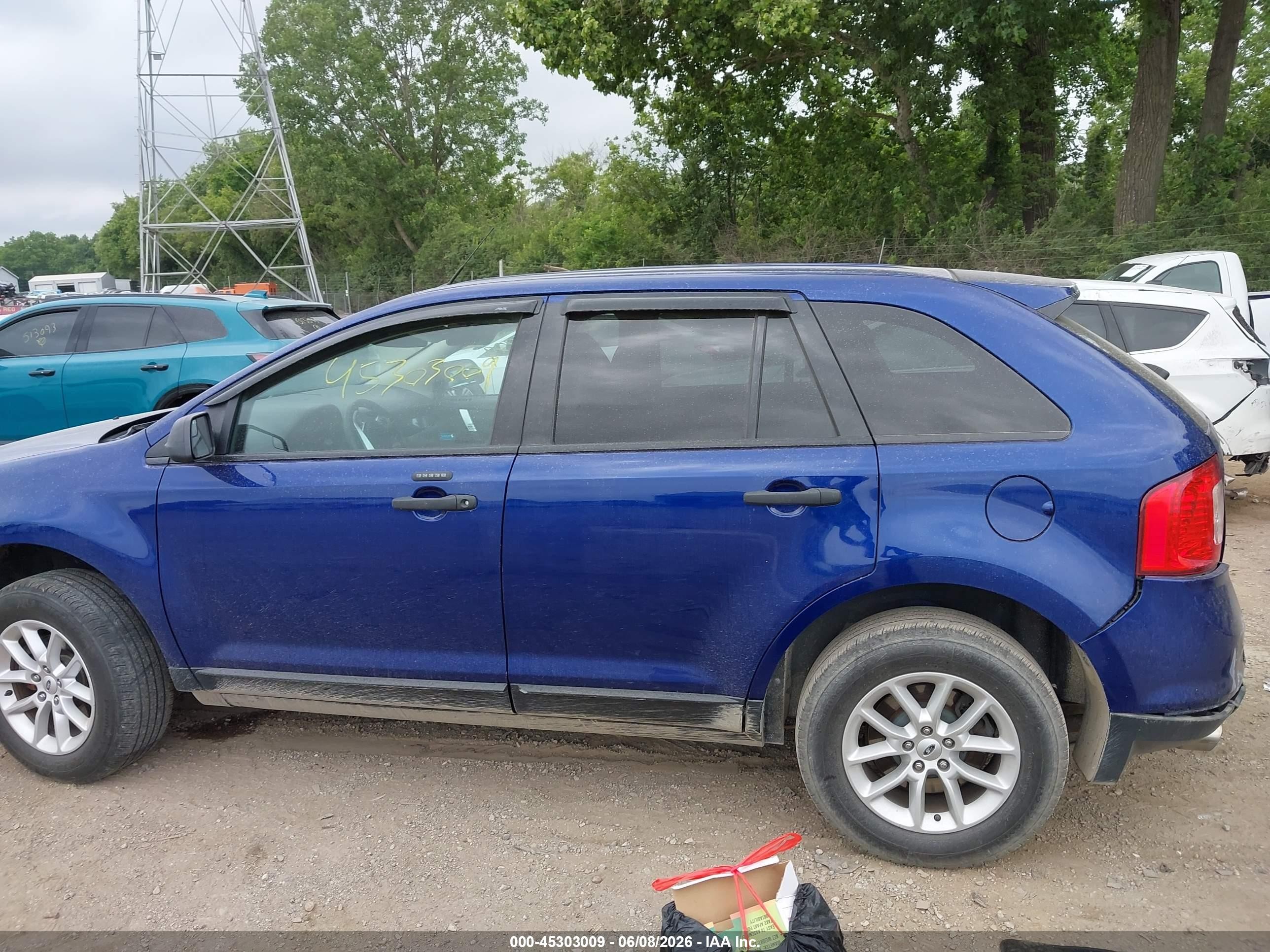 2013 Ford Edge Se Blue vin: 2FMDK3GC5DBC05892