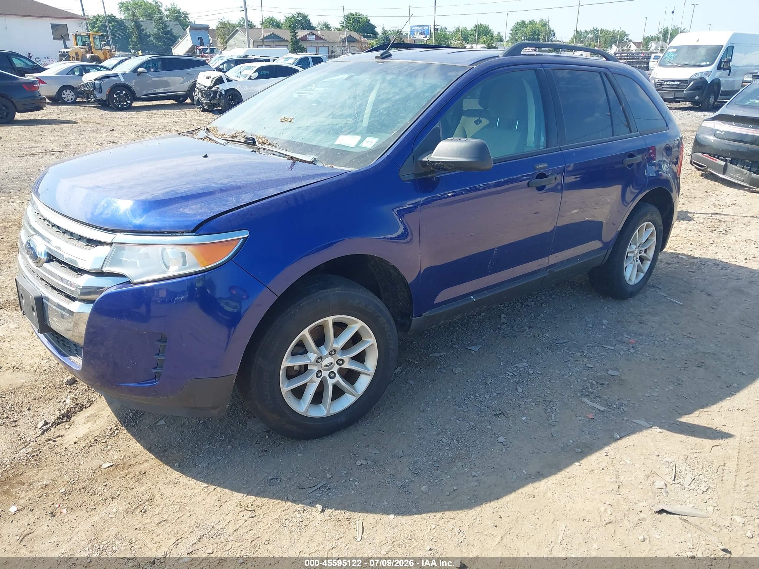 2013 Ford Edge Se Blue vin: 2FMDK3GC5DBC45017