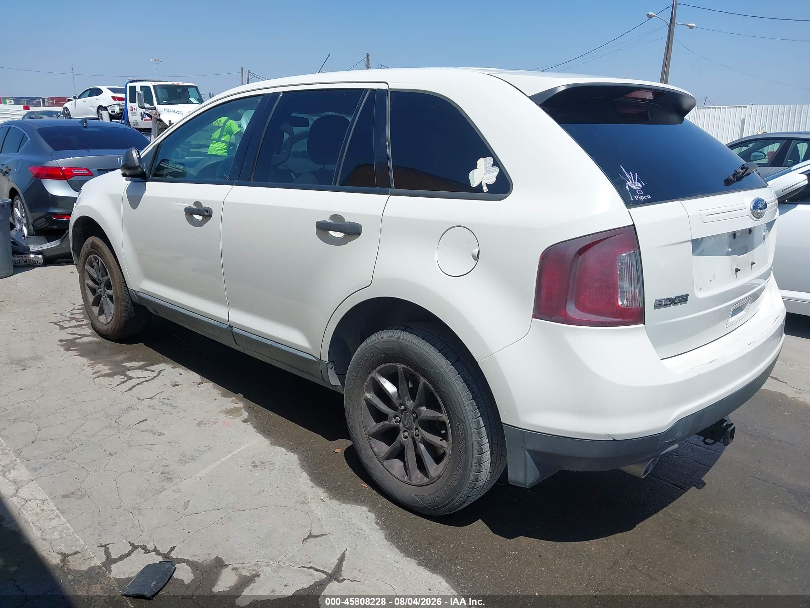 2013 Ford Edge Se Белый vin: 2FMDK3GC5DBE19409