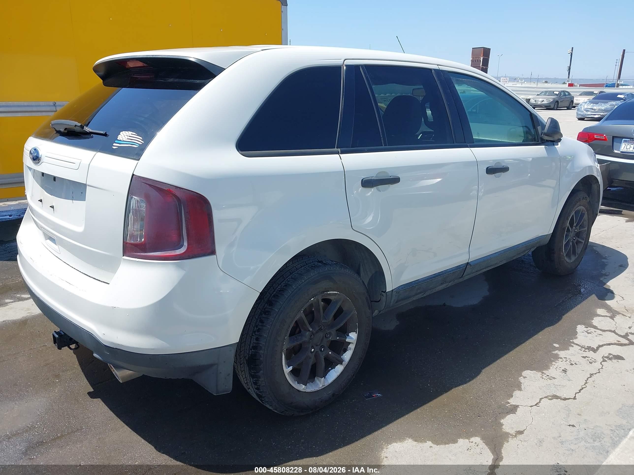 2013 Ford Edge Se Белый vin: 2FMDK3GC5DBE19409