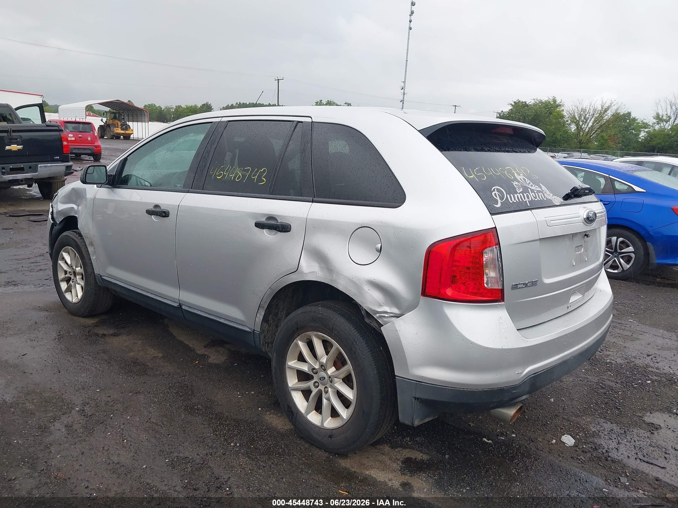 2014 Ford Edge Se Silver vin: 2FMDK3GC5EBA03653