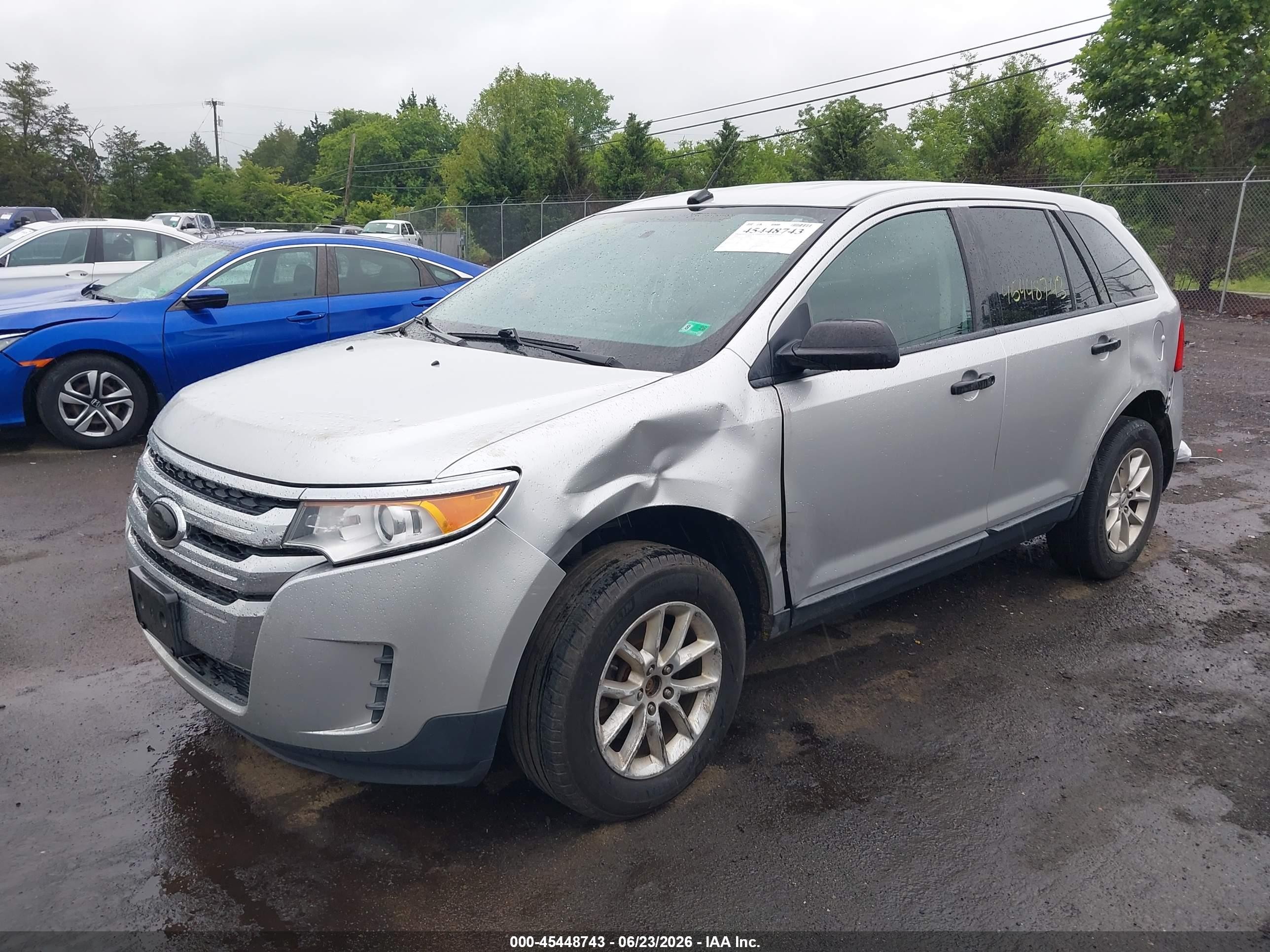 2014 Ford Edge Se Silver vin: 2FMDK3GC5EBA03653