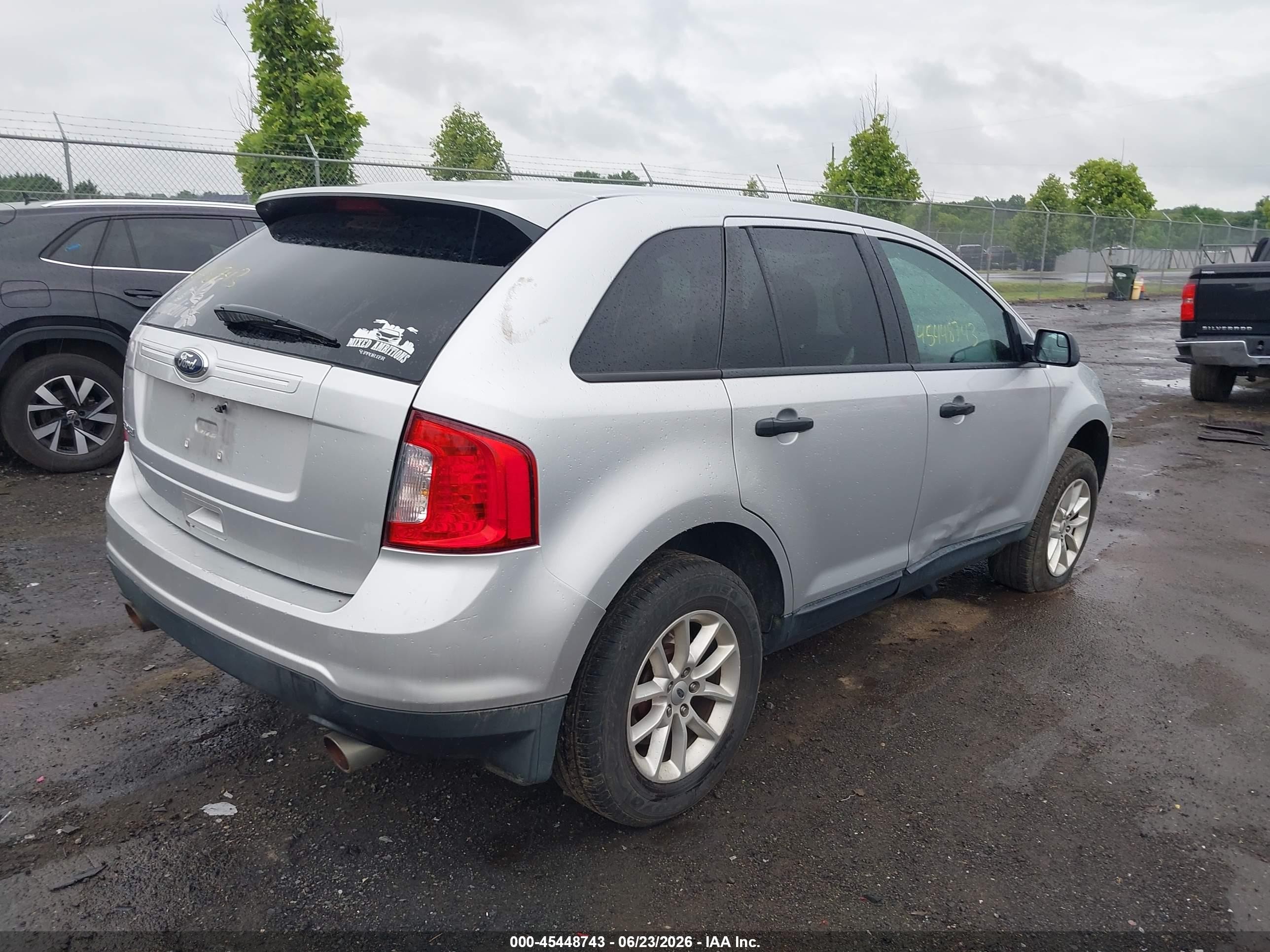2014 Ford Edge Se Silver vin: 2FMDK3GC5EBA03653
