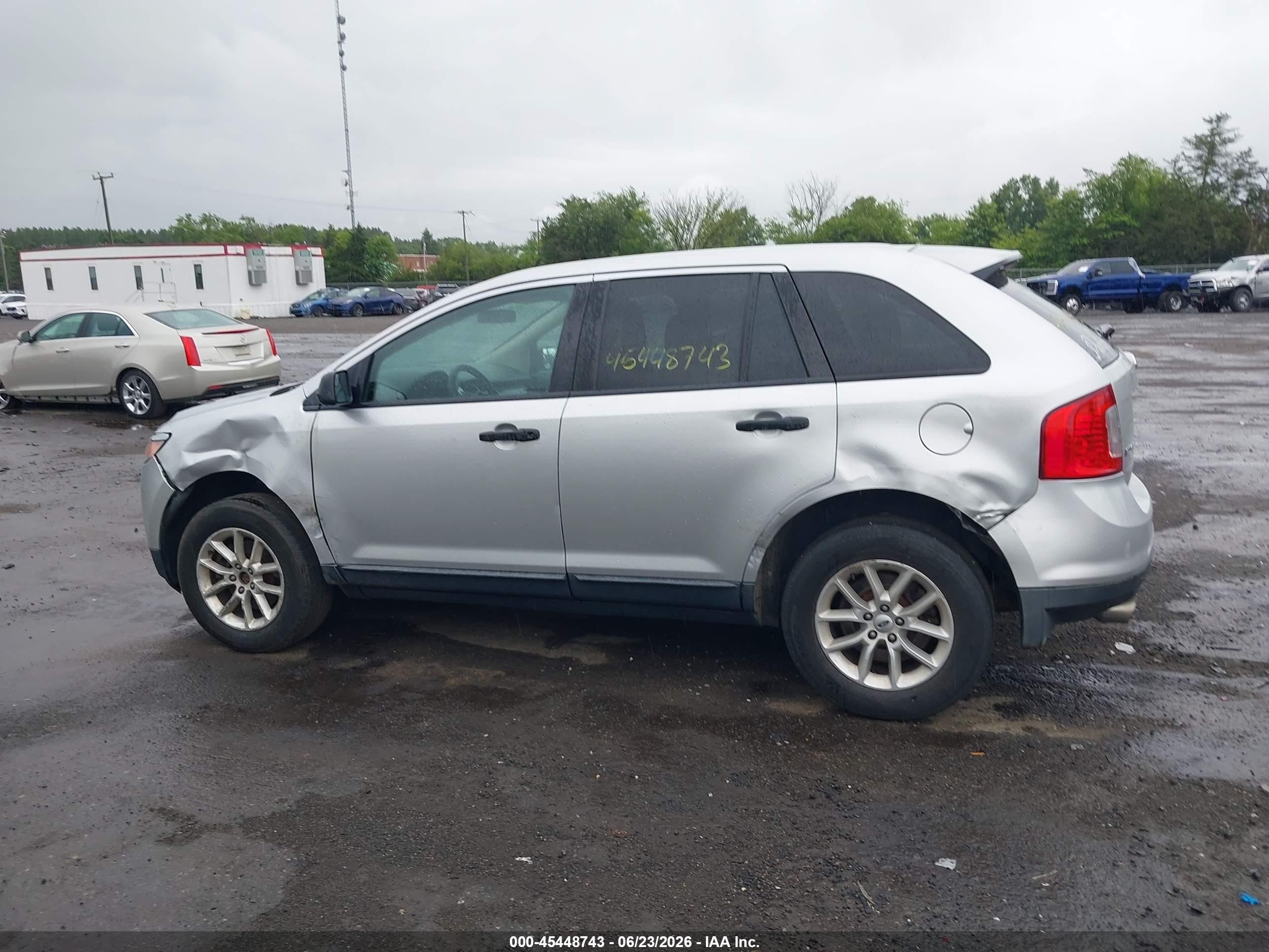 2014 Ford Edge Se Silver vin: 2FMDK3GC5EBA03653