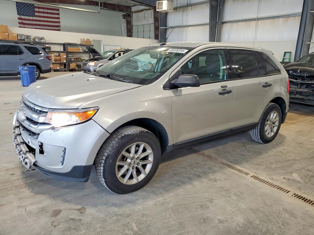 2014 Ford Edge Se Silver vin: 2FMDK3GC5EBA06049