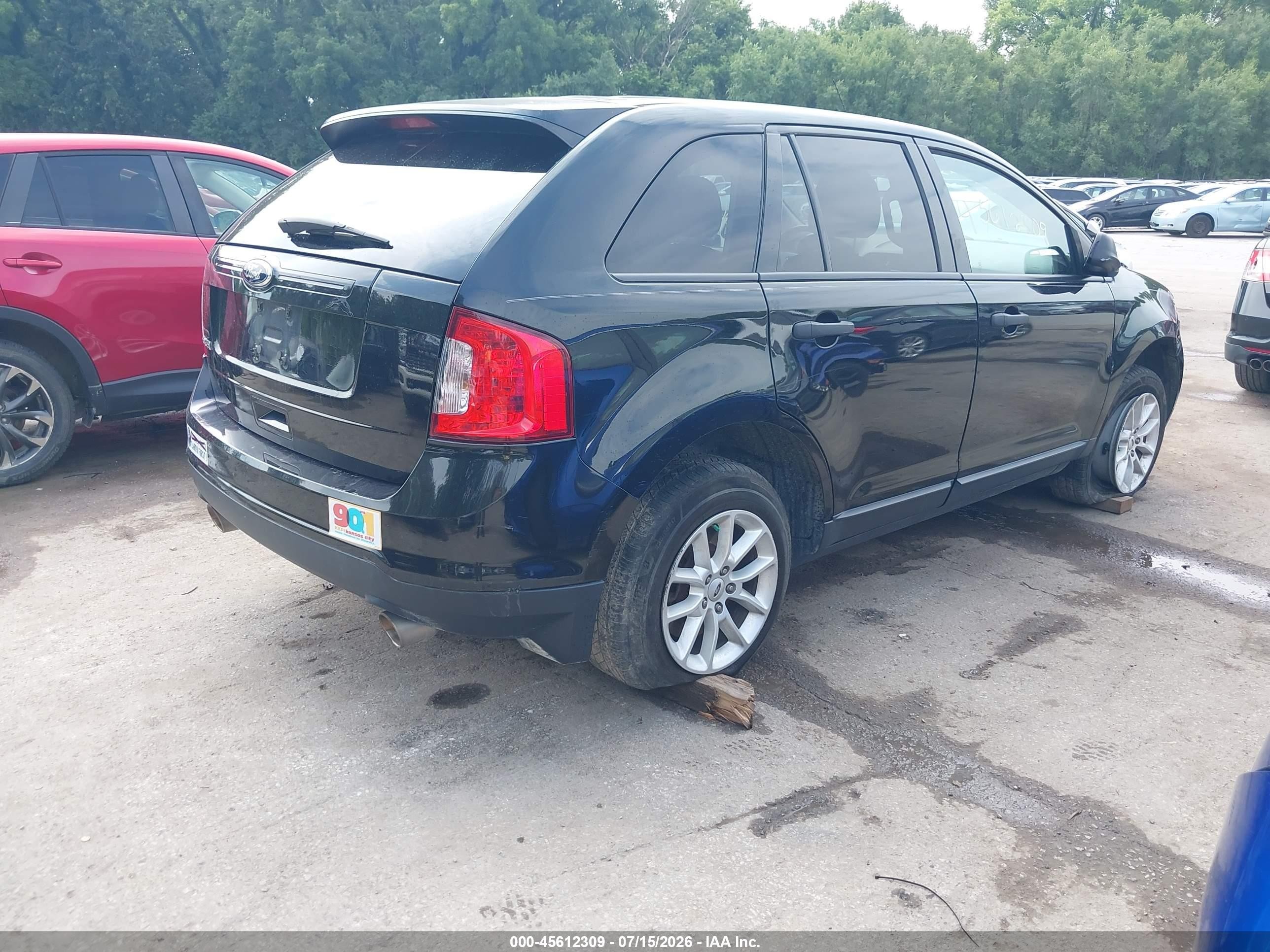 2014 Ford Edge Se Черный vin: 2FMDK3GC5EBA41285