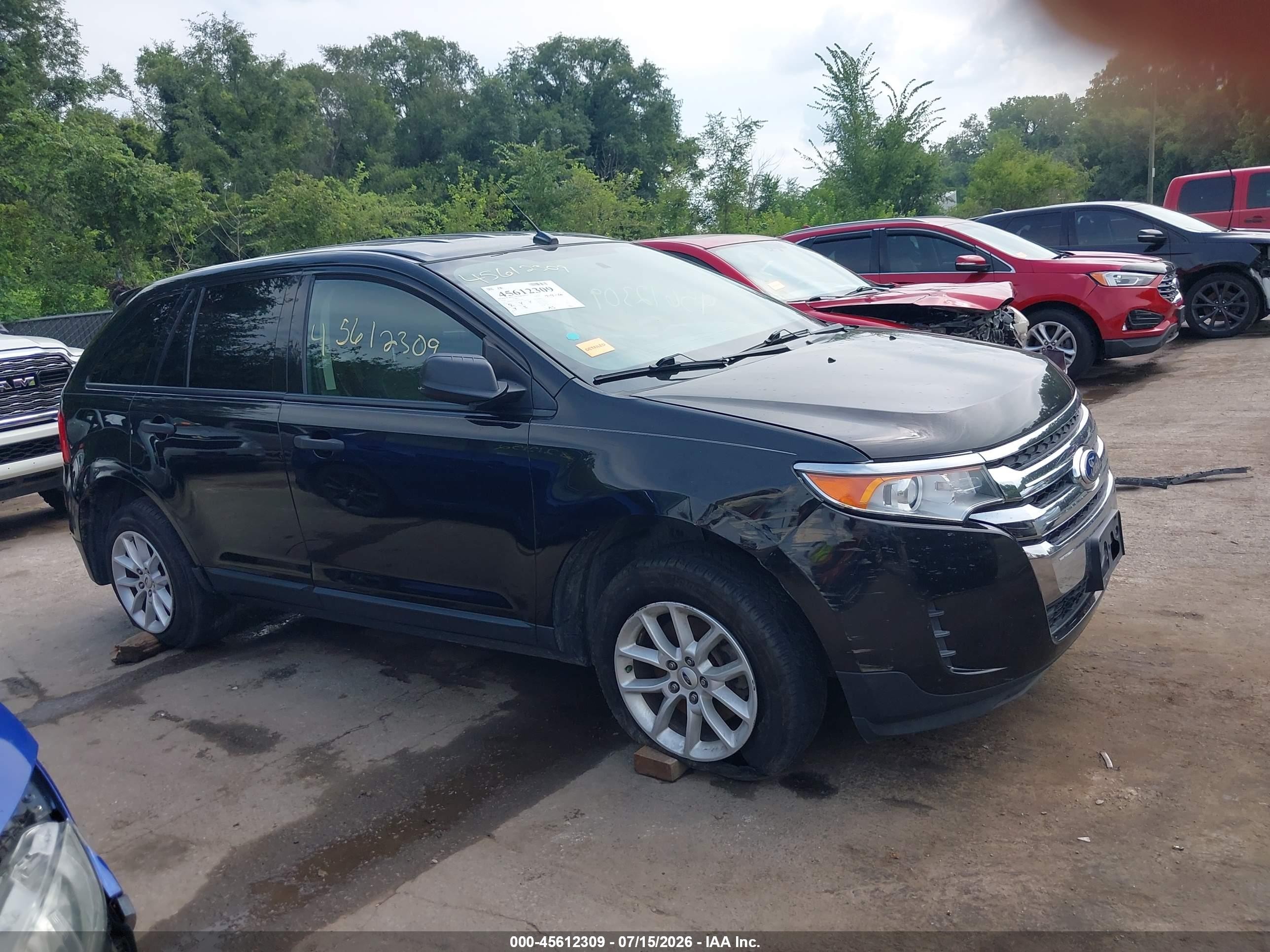 2014 Ford Edge Se Black vin: 2FMDK3GC5EBA41285
