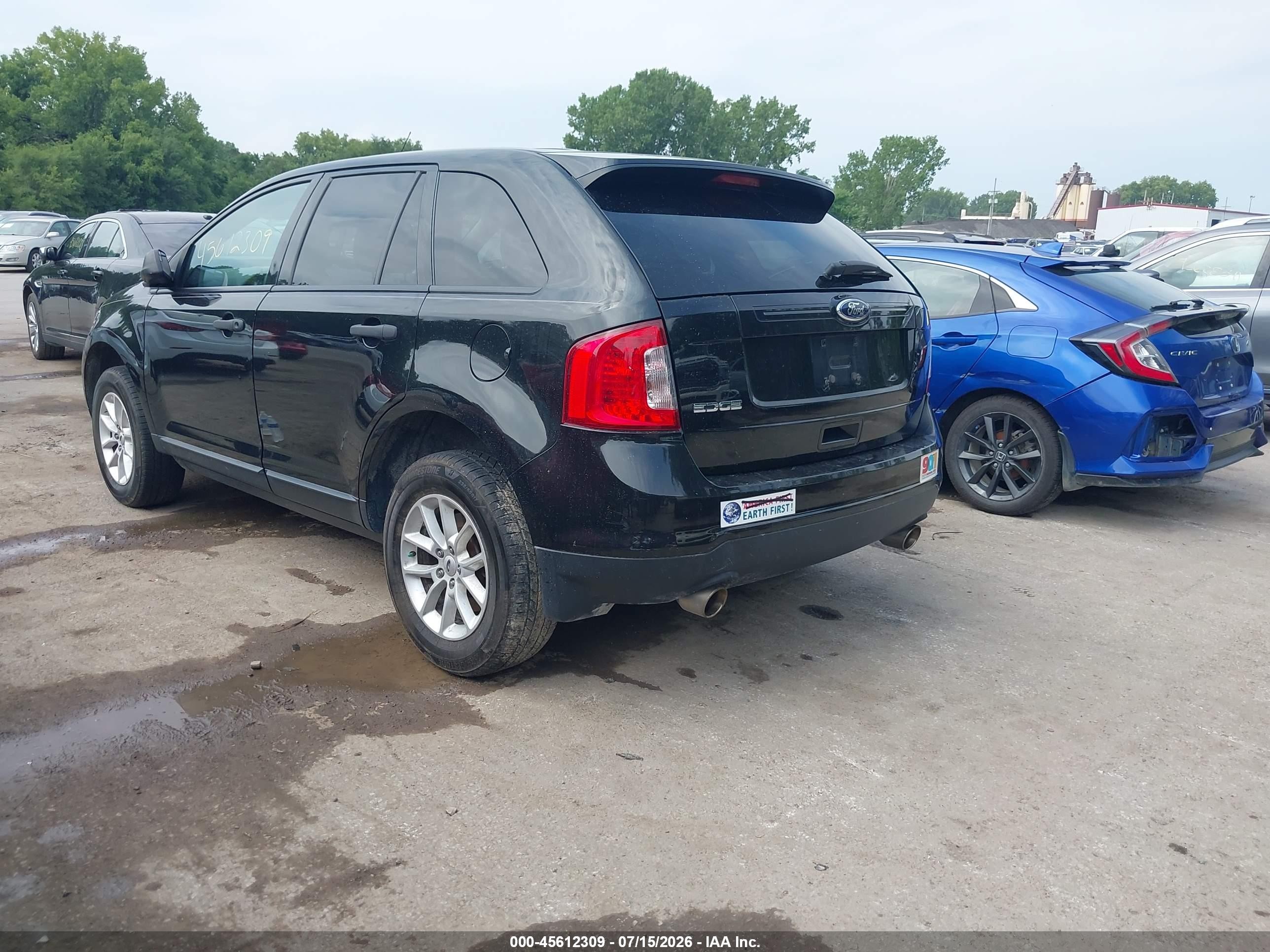 2014 Ford Edge Se Черный vin: 2FMDK3GC5EBA41285