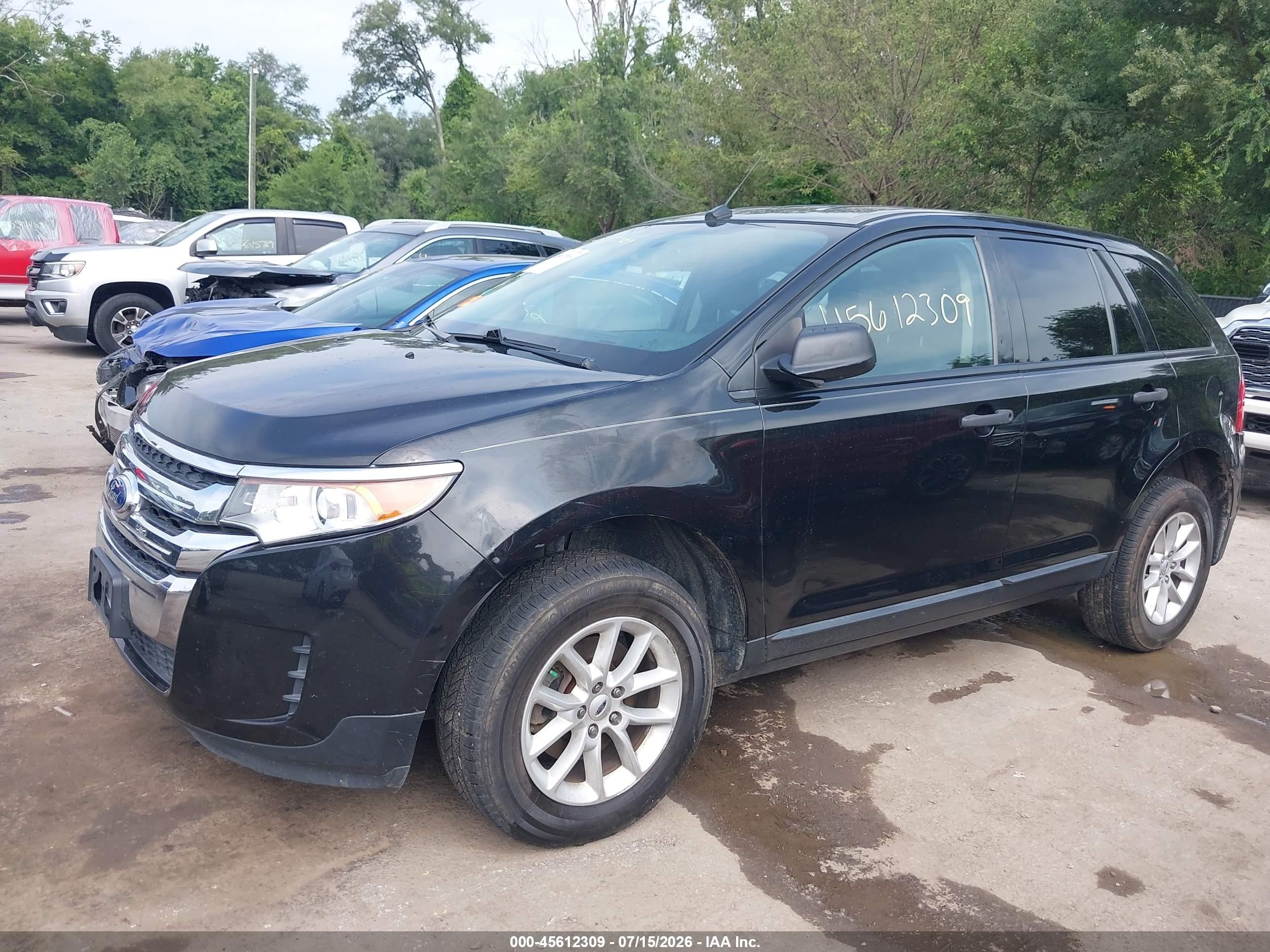 2014 Ford Edge Se Черный vin: 2FMDK3GC5EBA41285