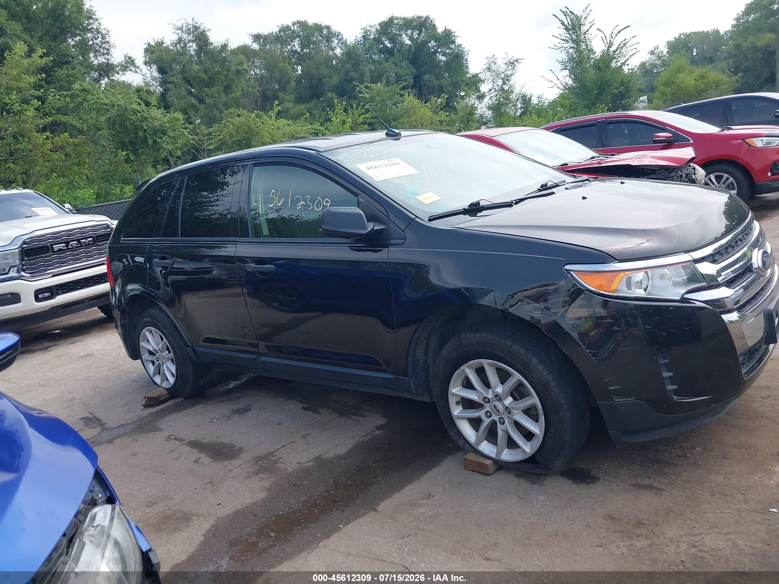 2014 Ford Edge Se Черный vin: 2FMDK3GC5EBA41285
