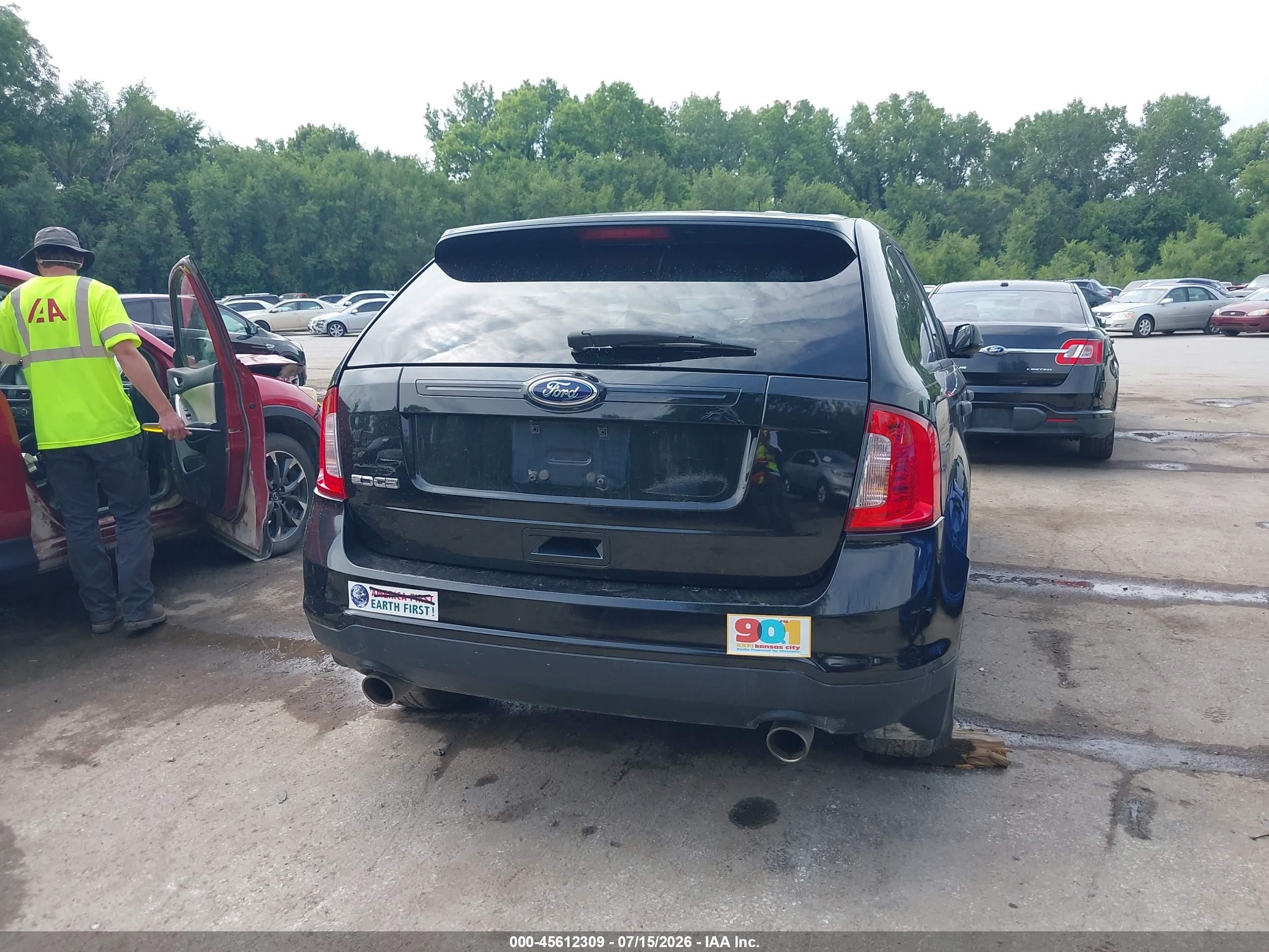 2014 Ford Edge Se Черный vin: 2FMDK3GC5EBA41285