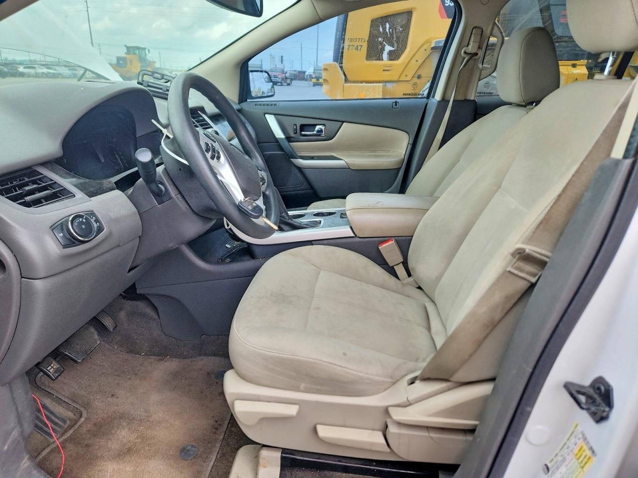 2014 Ford Edge Se White vin: 2FMDK3GC5EBB17958