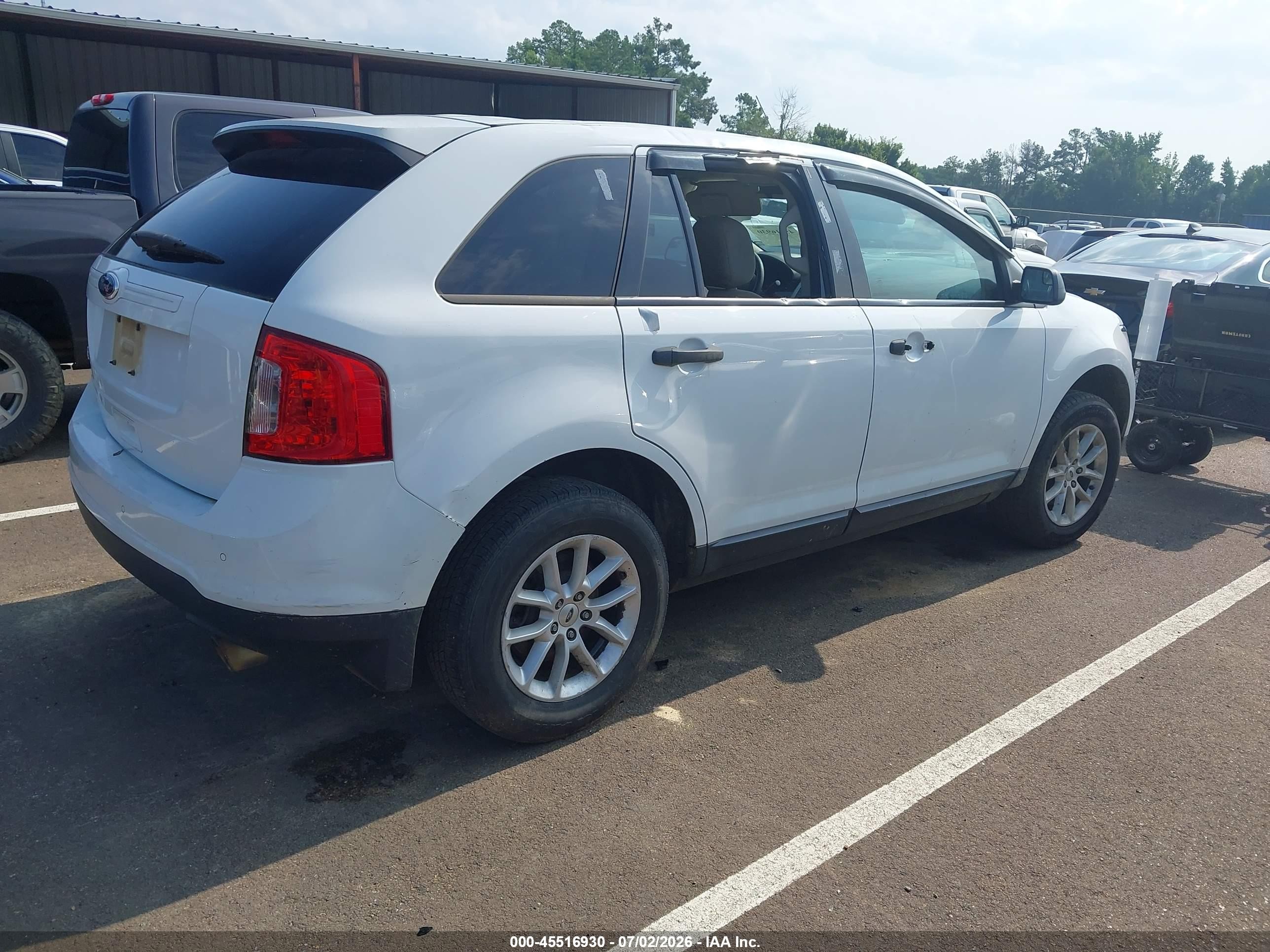 2014 Ford Edge Se Белый vin: 2FMDK3GC5EBB34548