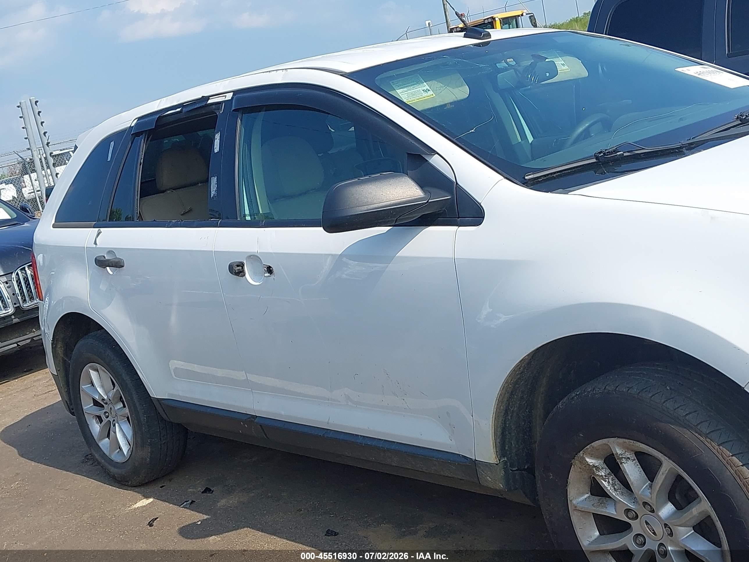 2014 Ford Edge Se Белый vin: 2FMDK3GC5EBB34548