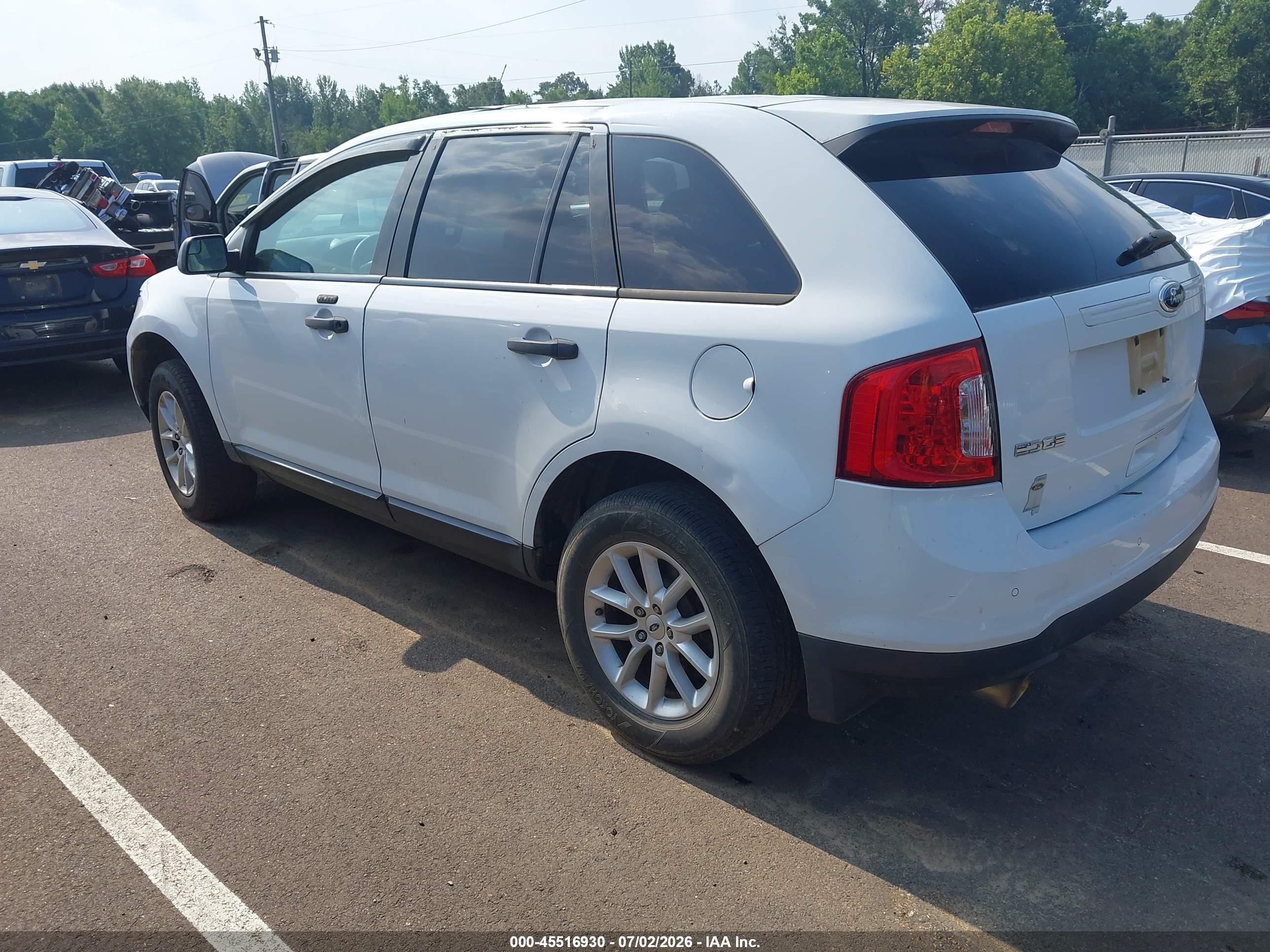 2014 Ford Edge Se Белый vin: 2FMDK3GC5EBB34548