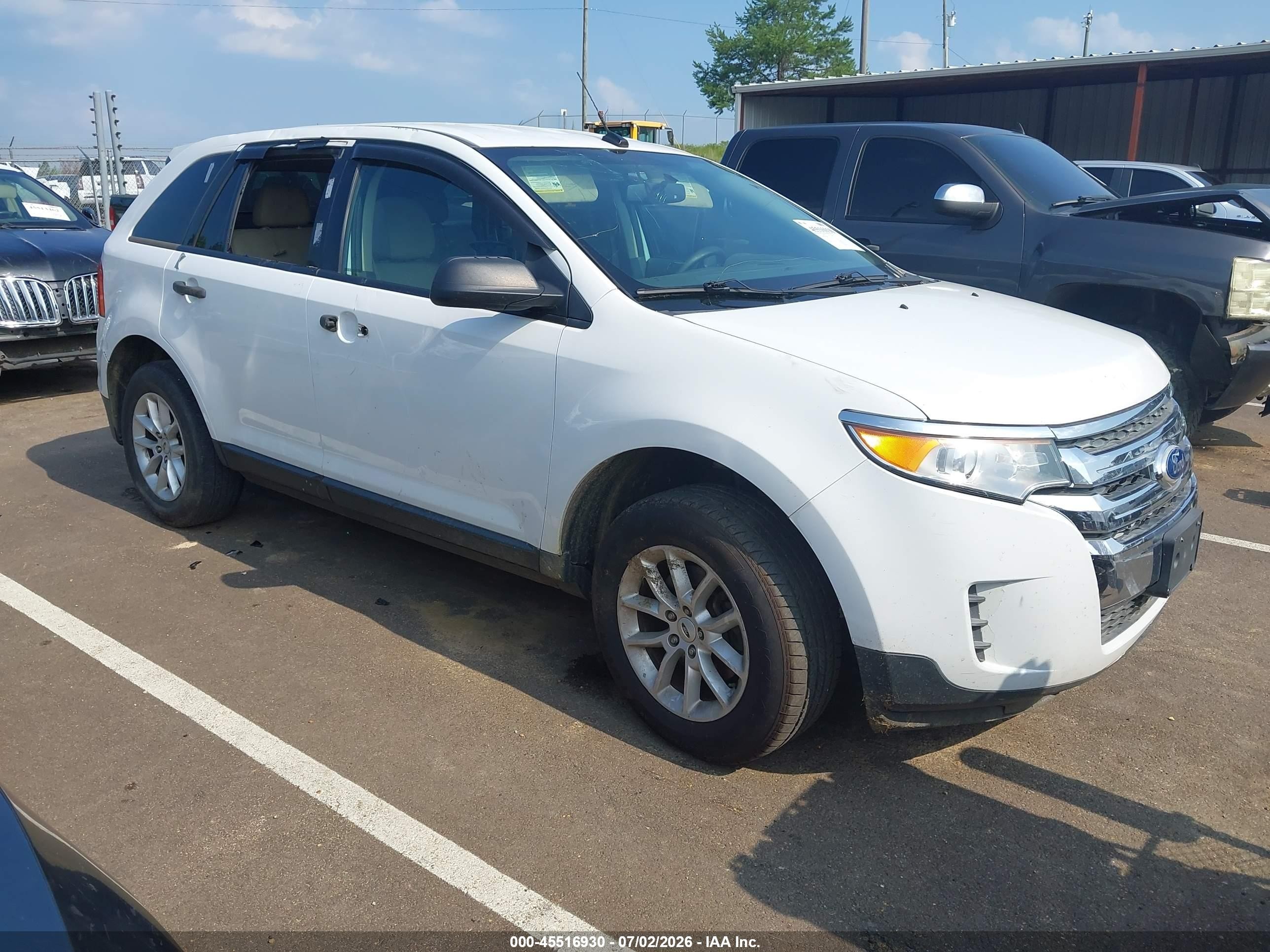 2014 Ford Edge Se Белый vin: 2FMDK3GC5EBB34548