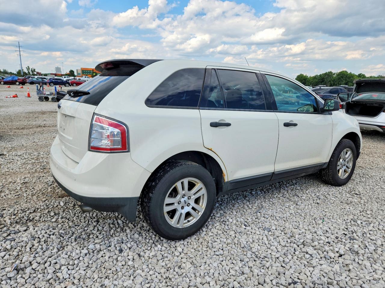 2010 Ford Edge Se White vin: 2FMDK3GC6ABA06541