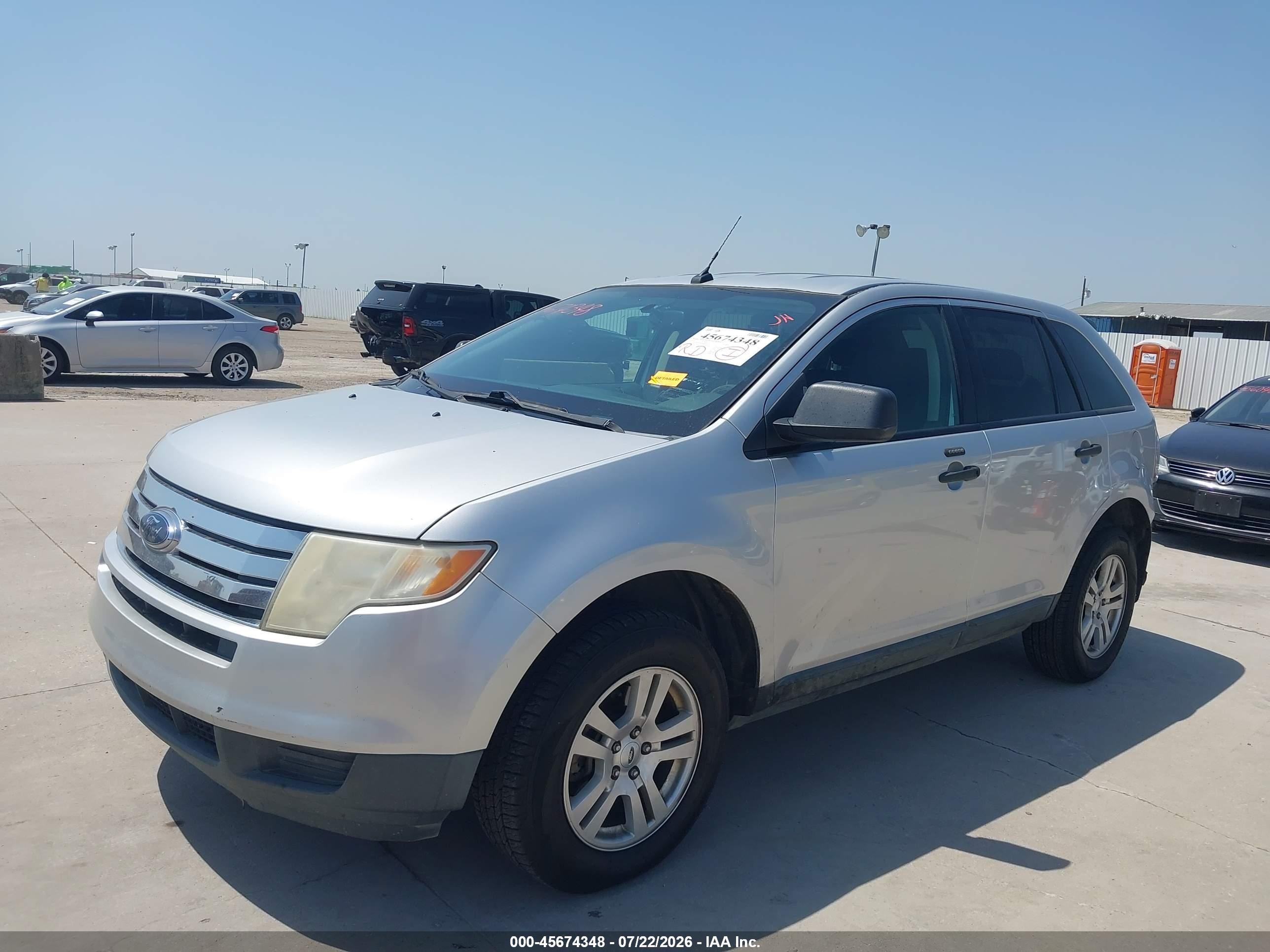 2010 Ford Edge Se Silver vin: 2FMDK3GC6ABA67064