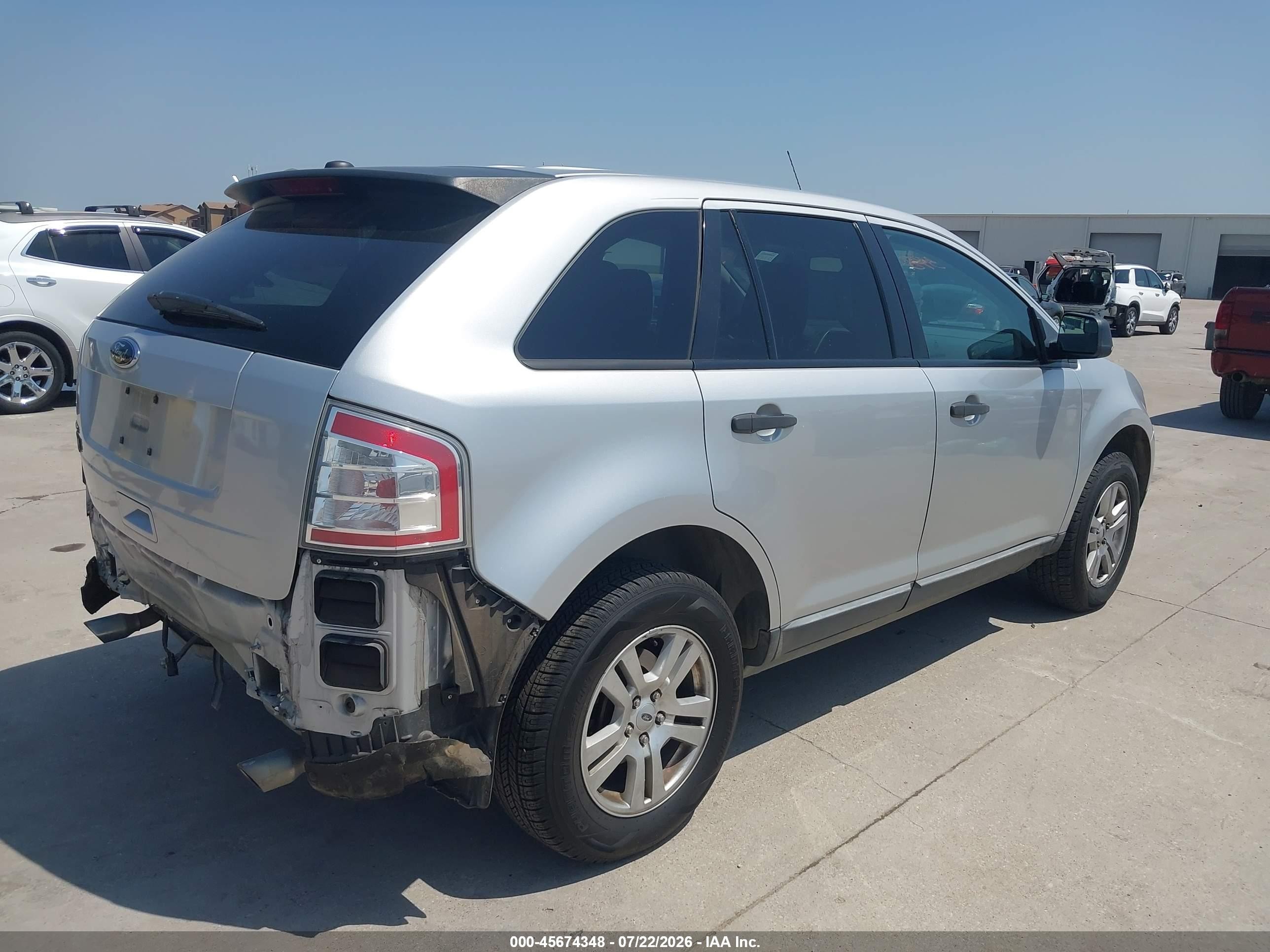 2010 Ford Edge Se Silver vin: 2FMDK3GC6ABA67064