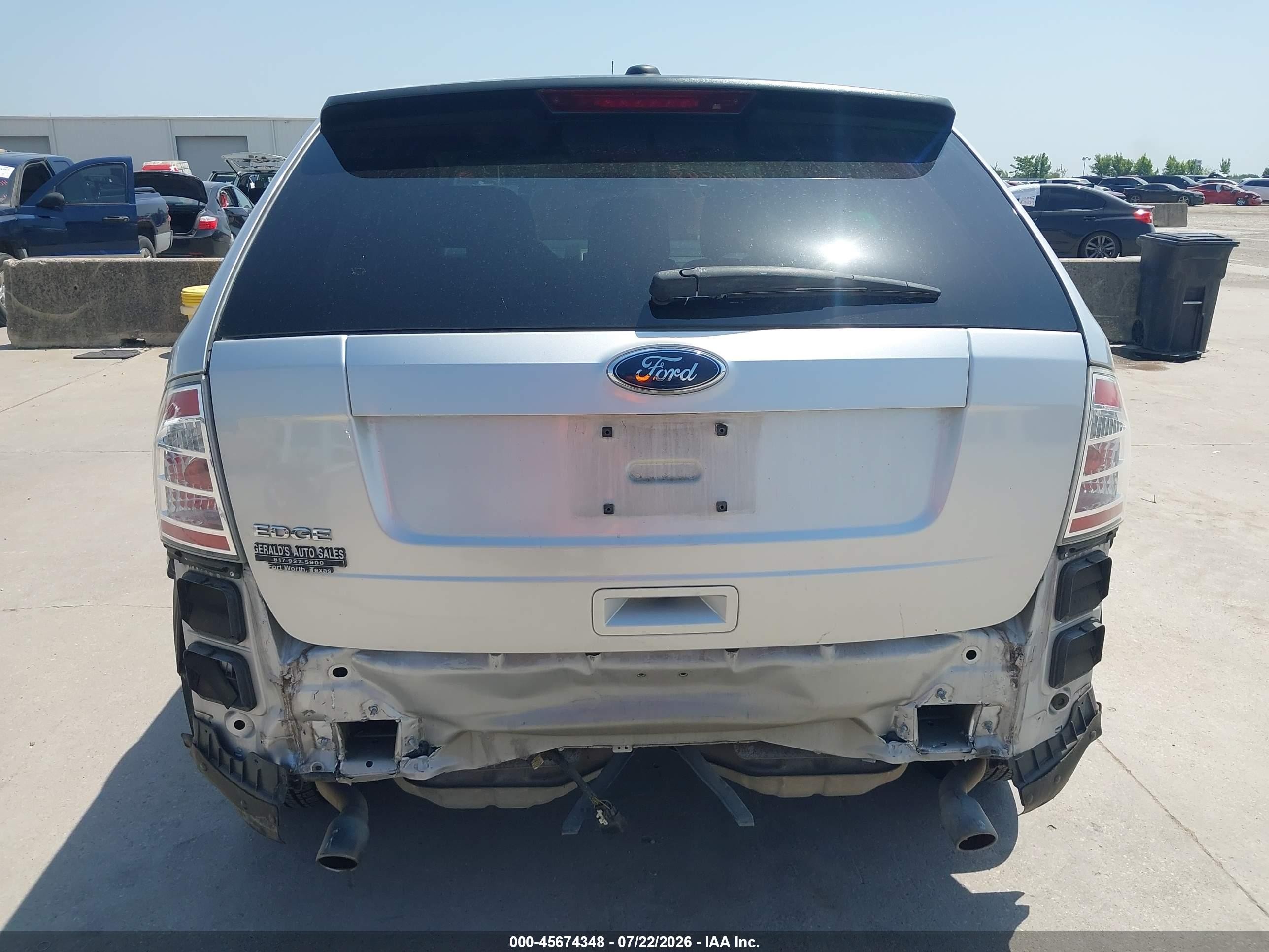 2010 Ford Edge Se Silver vin: 2FMDK3GC6ABA67064