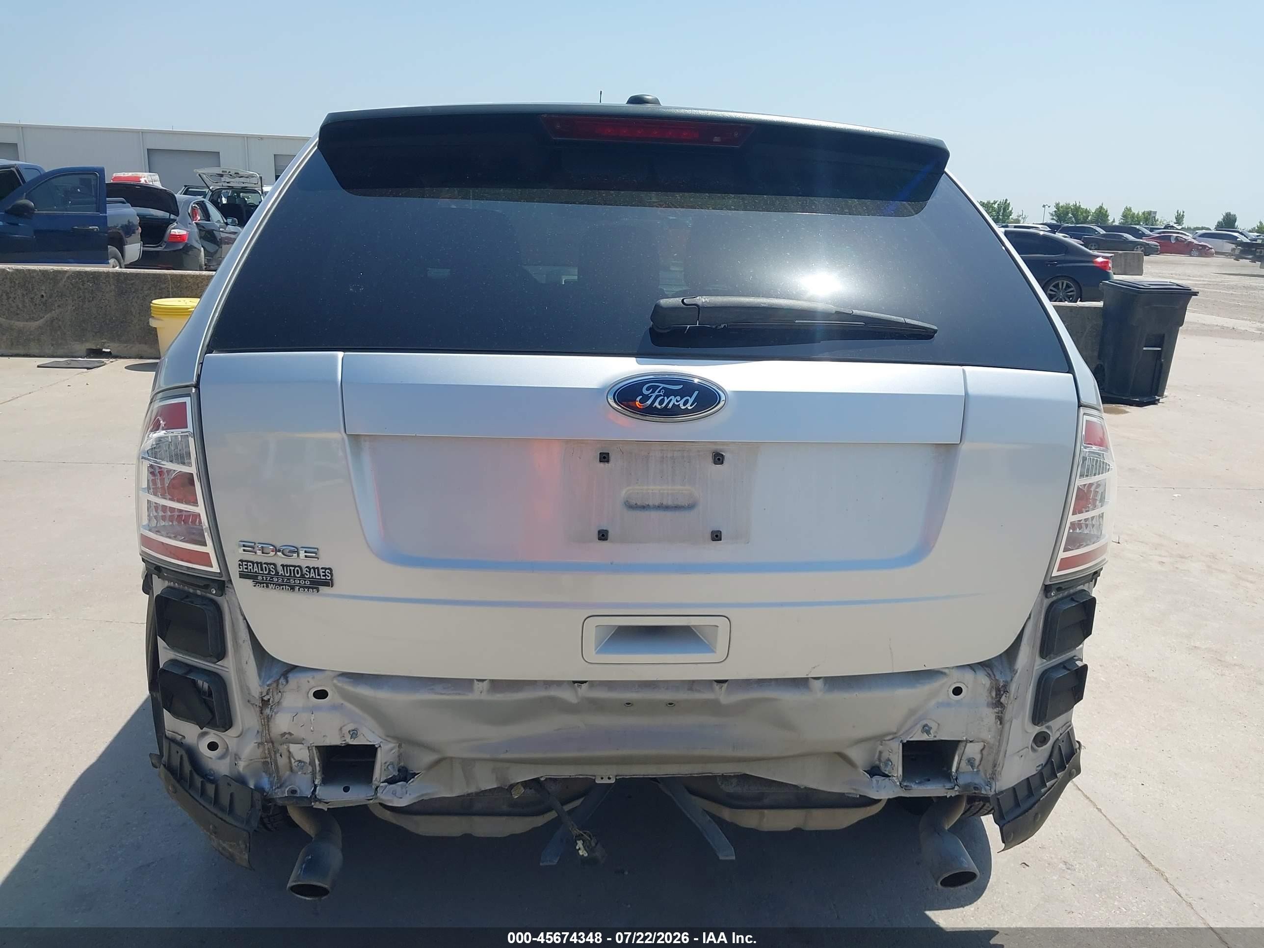 2010 Ford Edge Se Silver vin: 2FMDK3GC6ABA67064