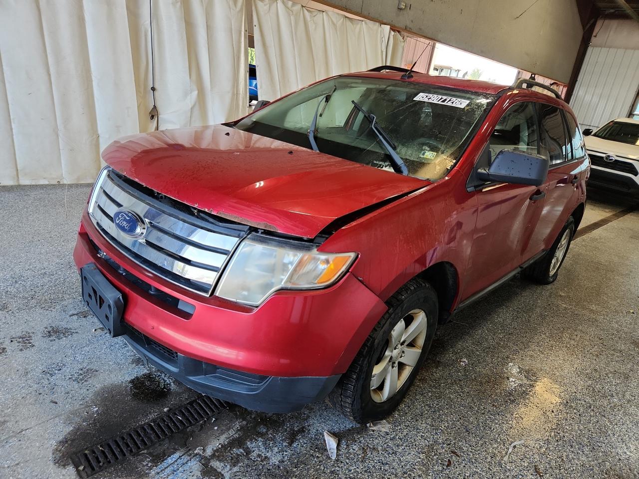 2010 Ford Edge Se Red vin: 2FMDK3GC6ABB35122 Damage: Left Head Lamp, Faded, Repair Required
