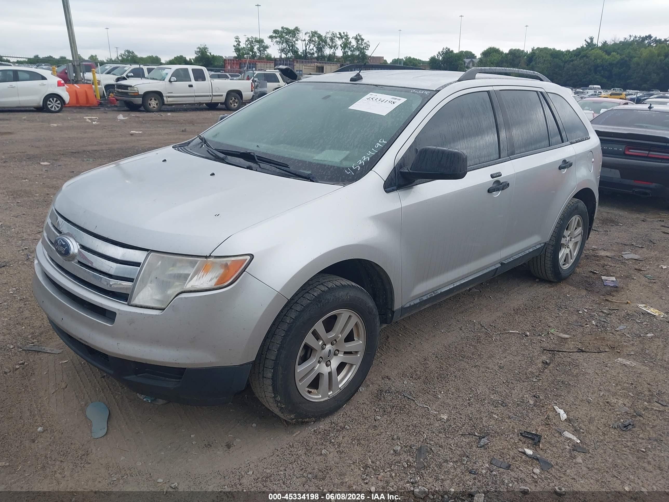2010 Ford Edge Se Серебряный vin: 2FMDK3GC6ABB50915