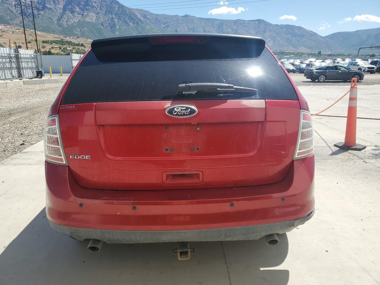 2010 Ford Edge Se Red vin: 2FMDK3GC6ABB65902 Damage: Rear Bumper/Cover, Peeling, 7 To 8 Inches
