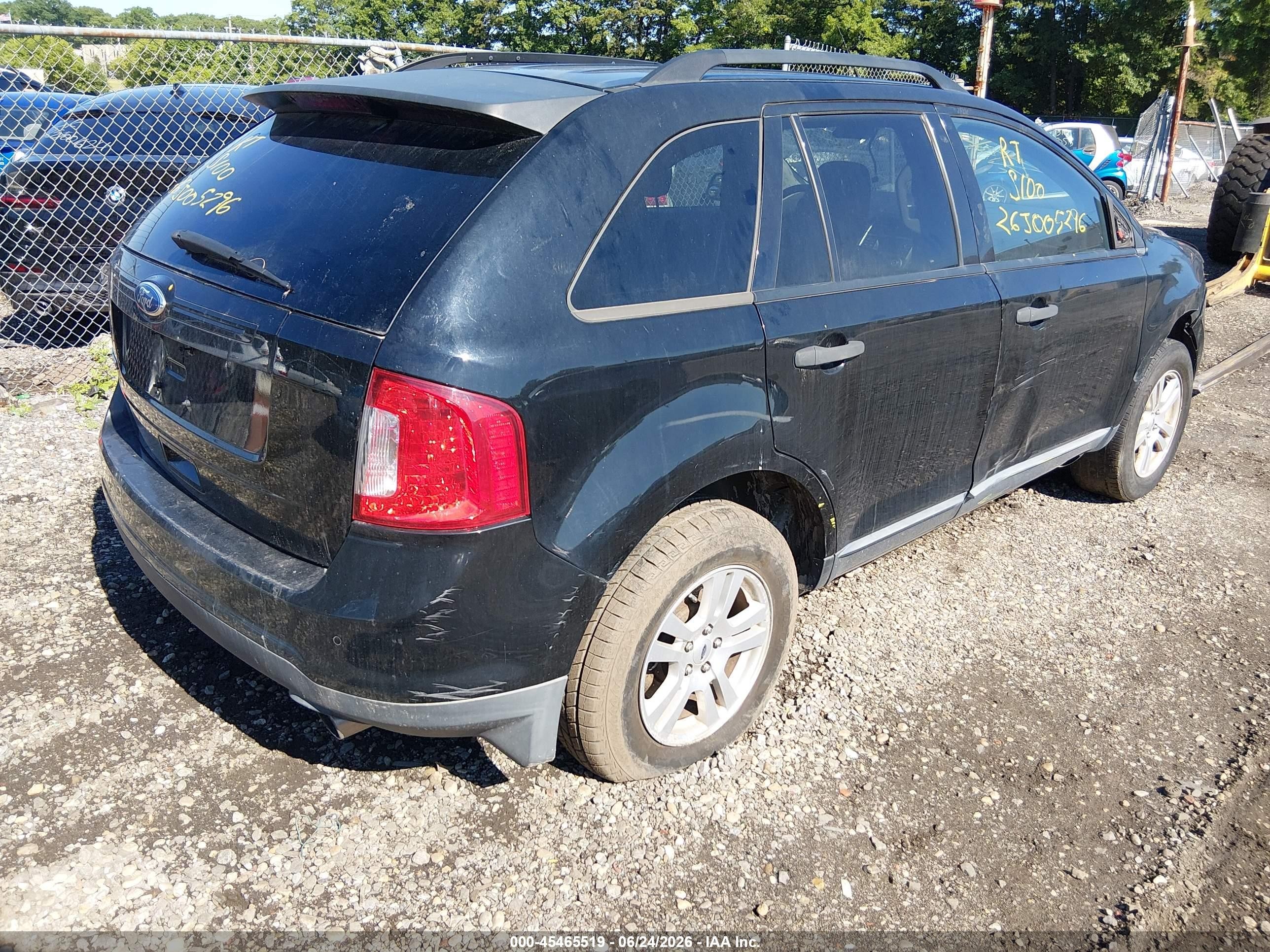 2011 Ford Edge Se Черный vin: 2FMDK3GC6BBB57915