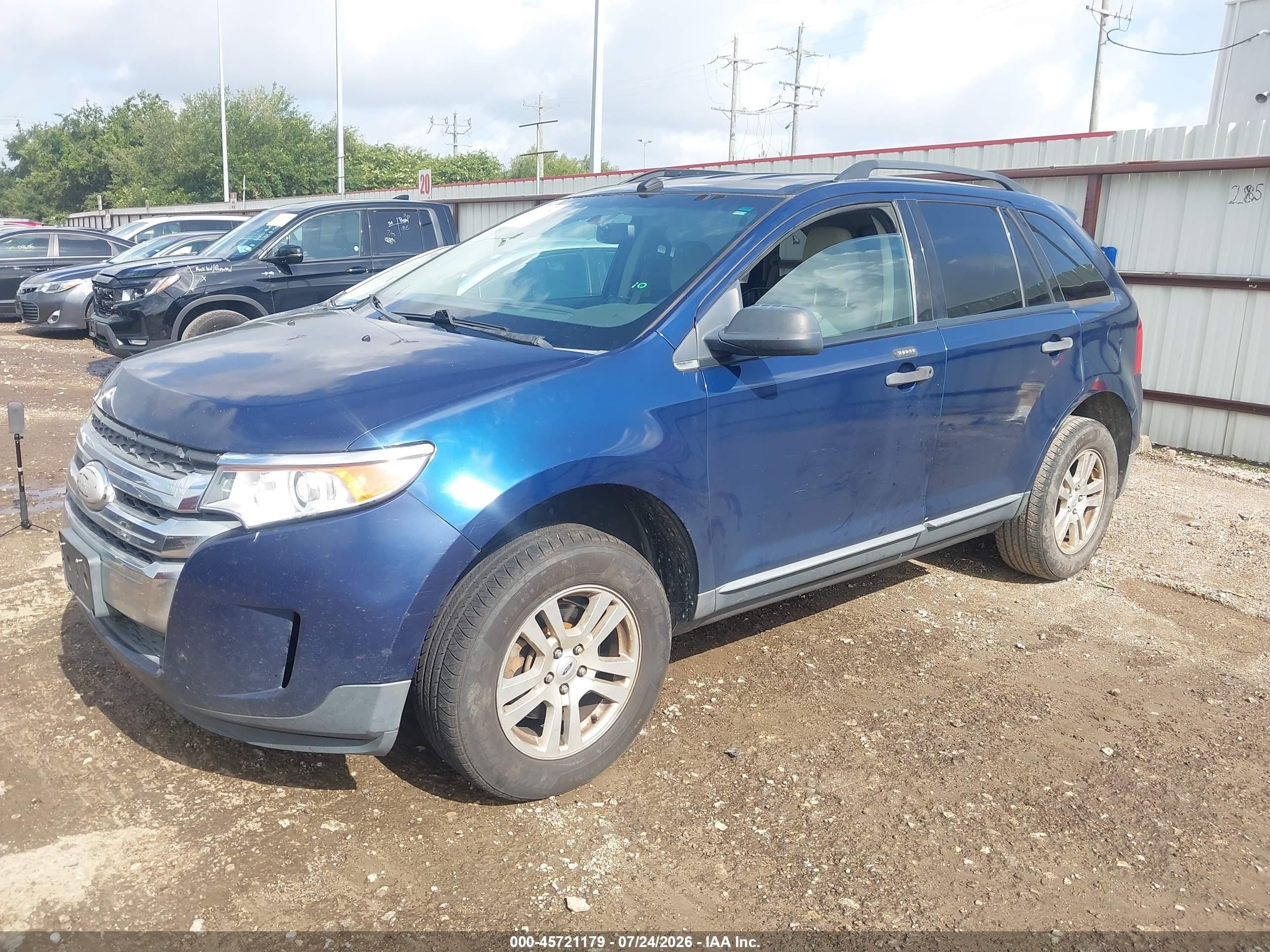2012 Ford Edge Se Blue vin: 2FMDK3GC6CBA18546