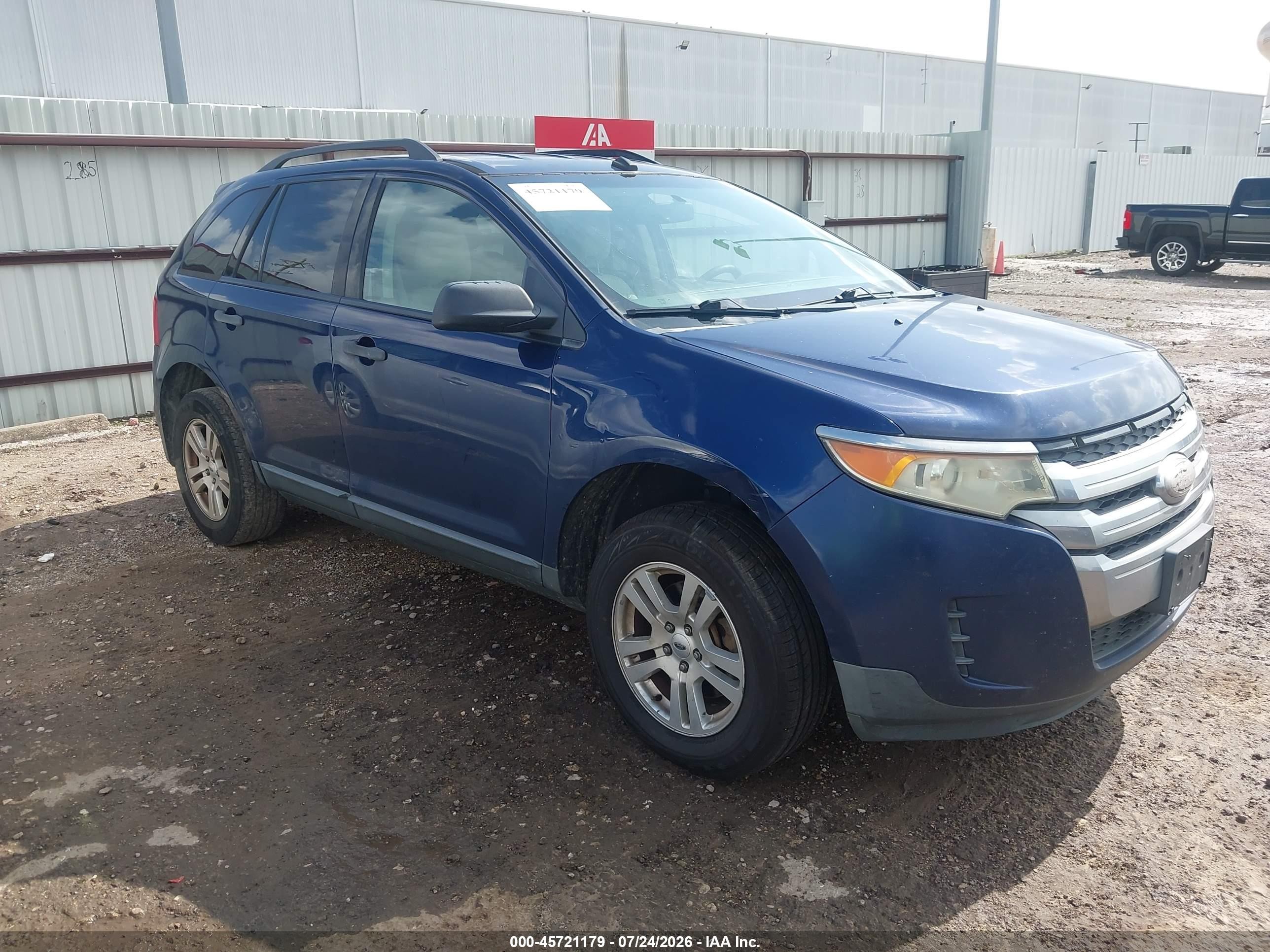2012 Ford Edge Se Blue vin: 2FMDK3GC6CBA18546