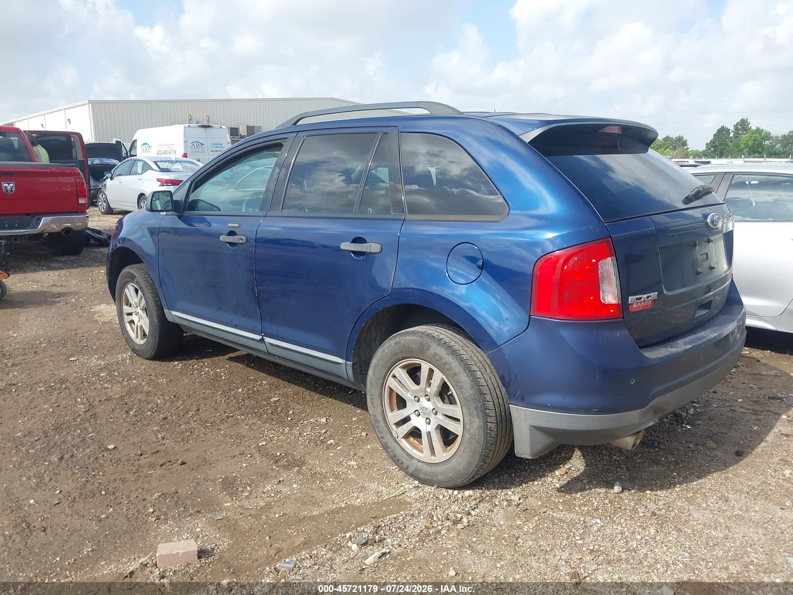 2012 Ford Edge Se Blue vin: 2FMDK3GC6CBA18546