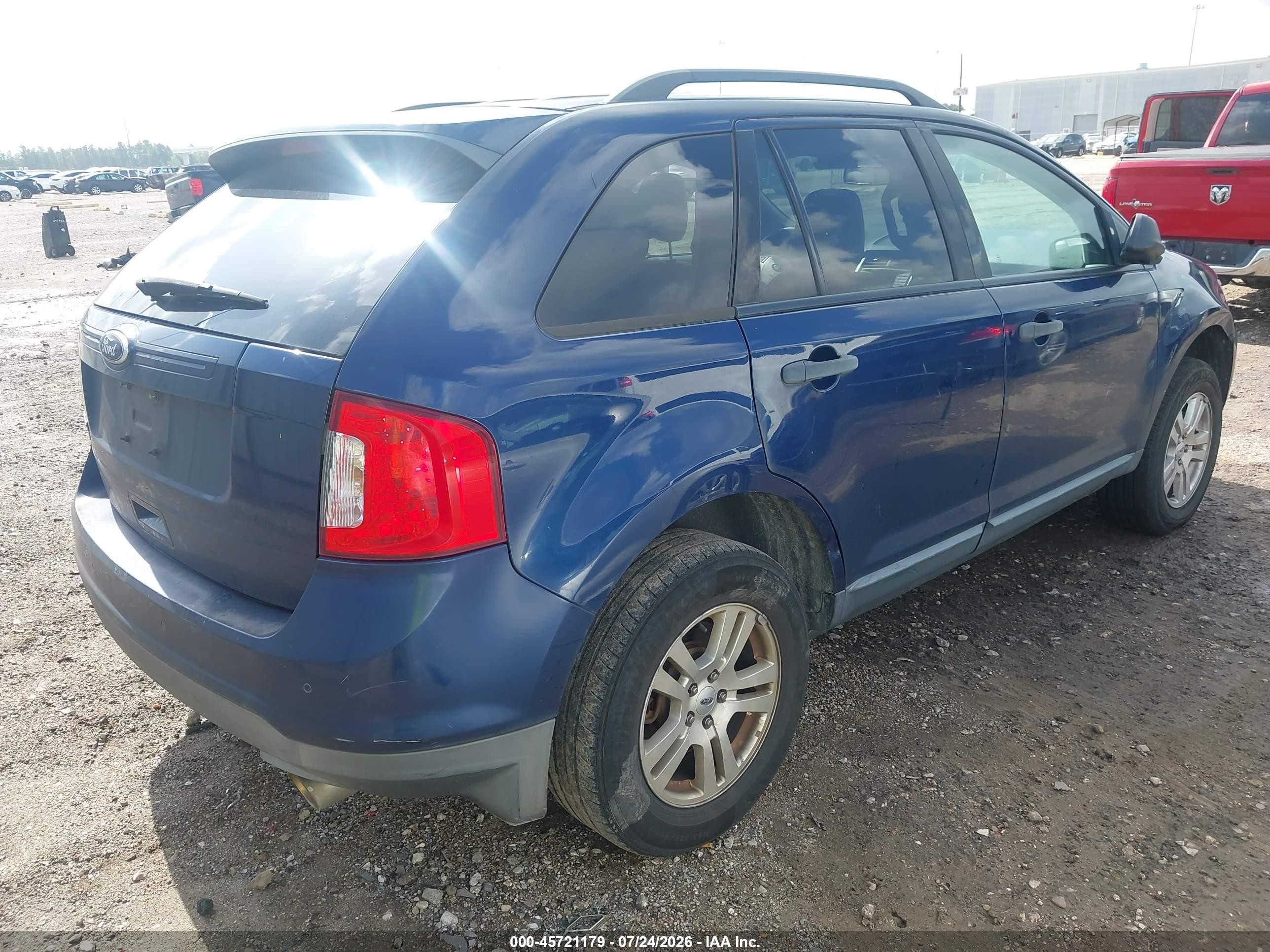 2012 Ford Edge Se Blue vin: 2FMDK3GC6CBA18546