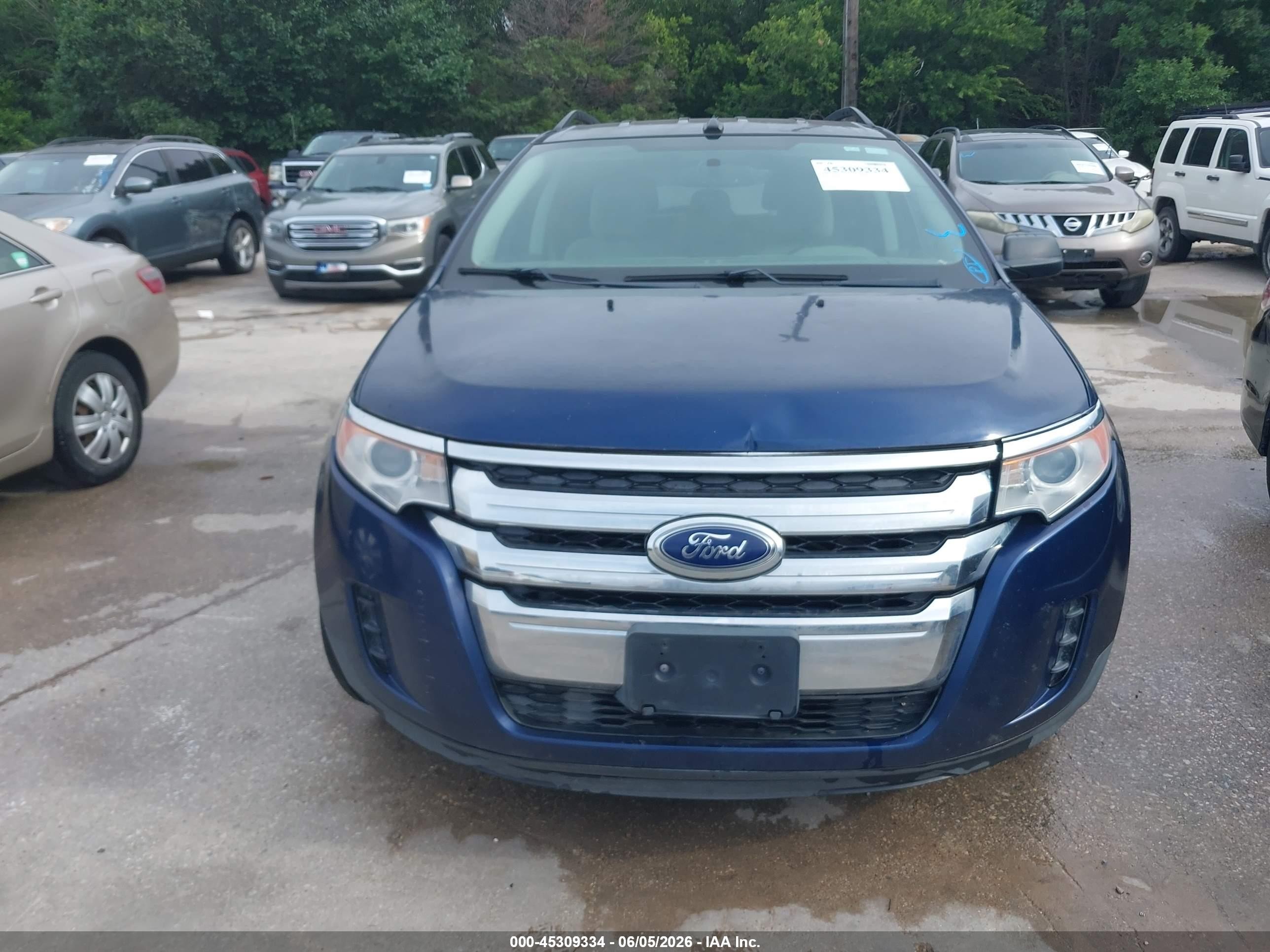 2012 Ford Edge Se Blue vin: 2FMDK3GC6CBA22564
