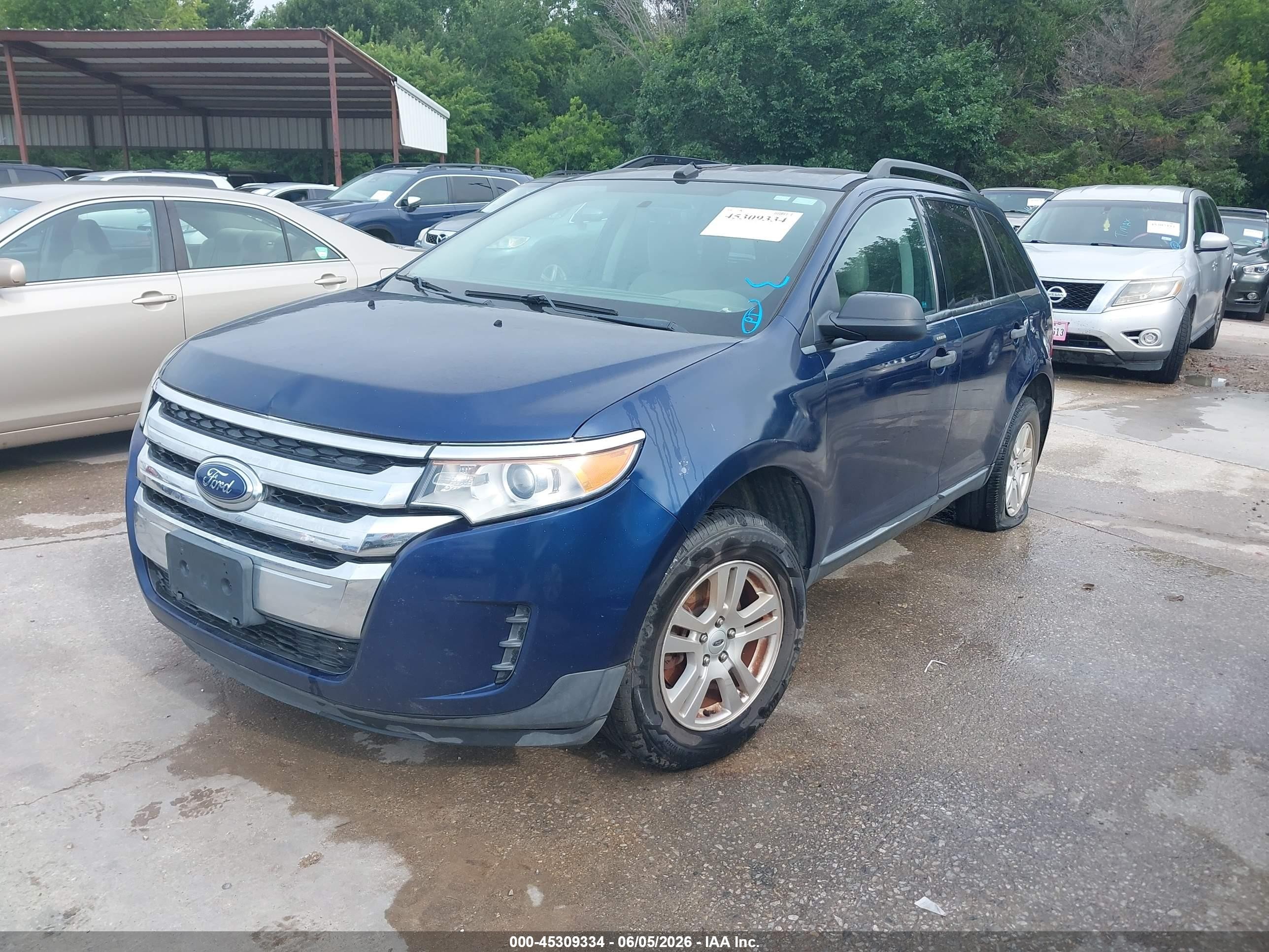 2012 Ford Edge Se Blue vin: 2FMDK3GC6CBA22564