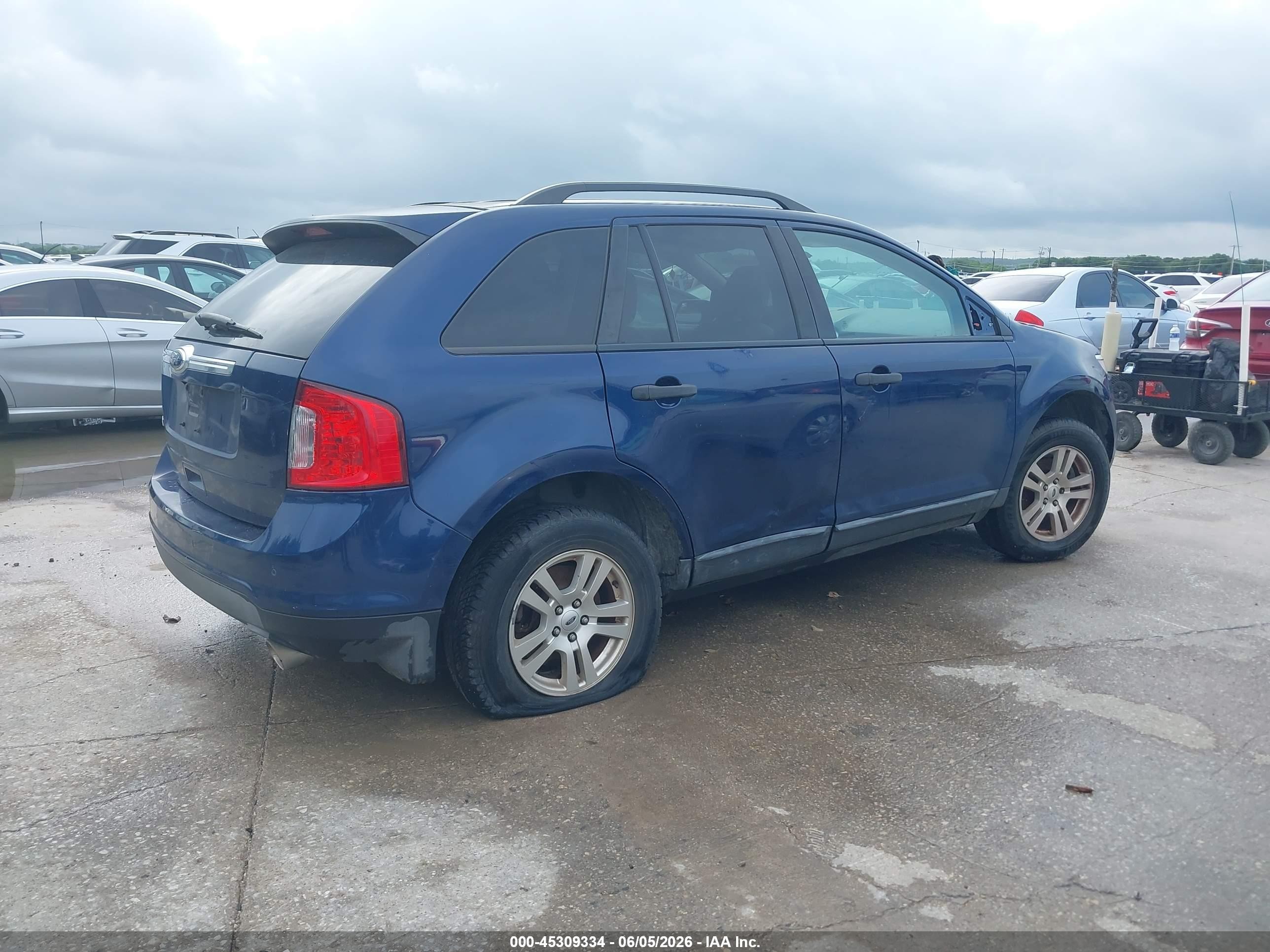 2012 Ford Edge Se Blue vin: 2FMDK3GC6CBA22564