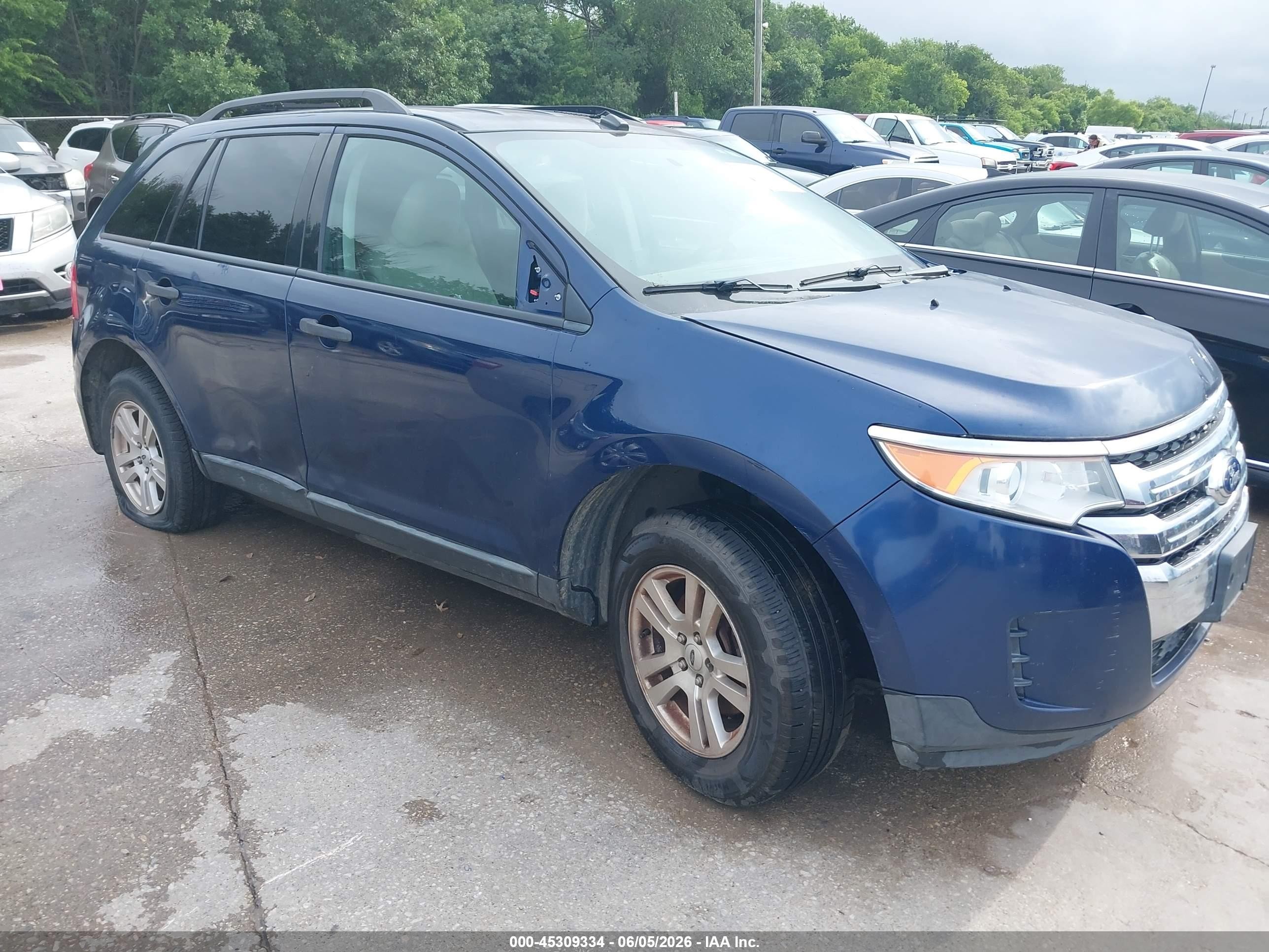 2012 Ford Edge Se Blue vin: 2FMDK3GC6CBA22564
