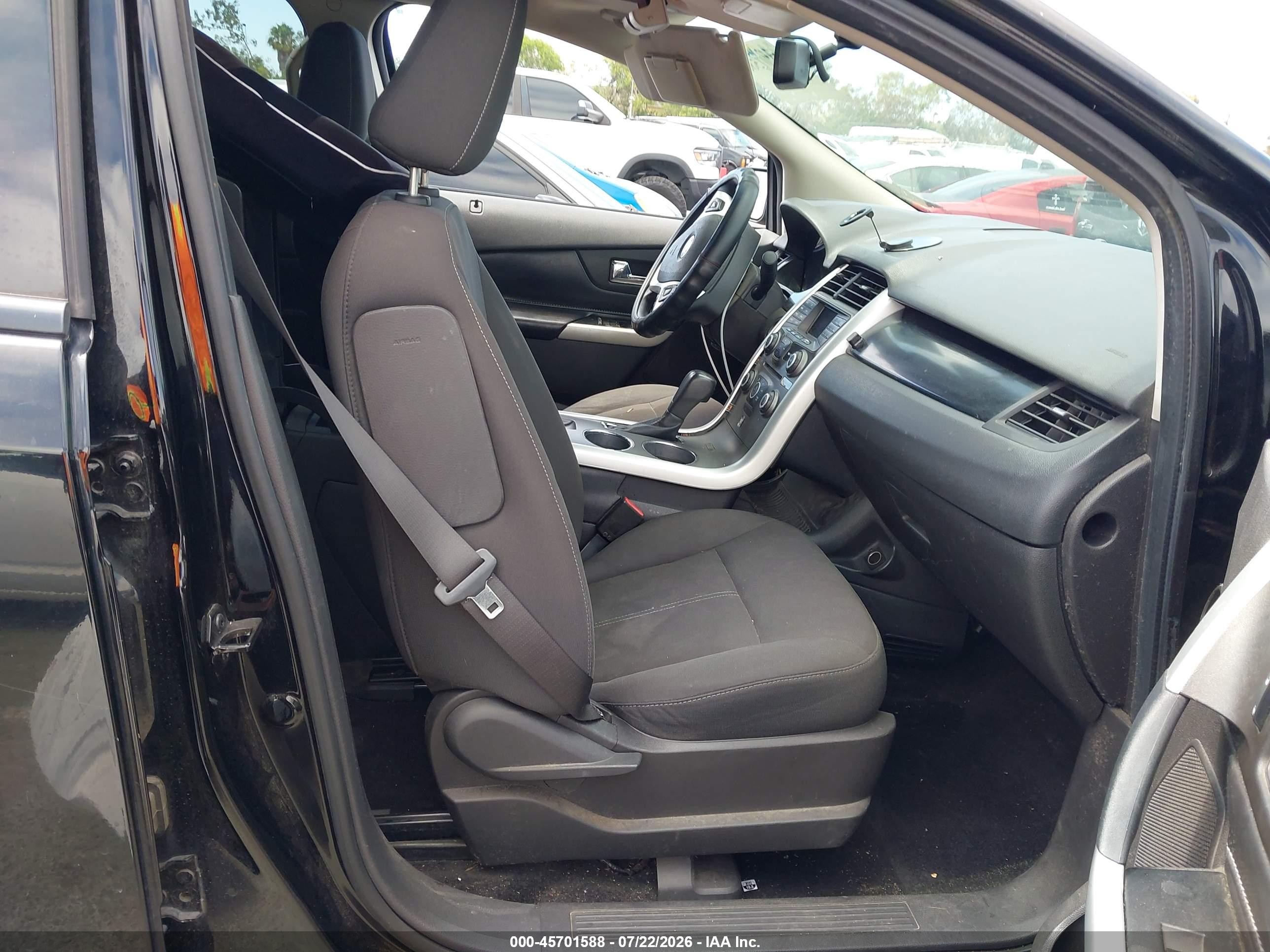 2012 Ford Edge Se Black vin: 2FMDK3GC6CBA27523