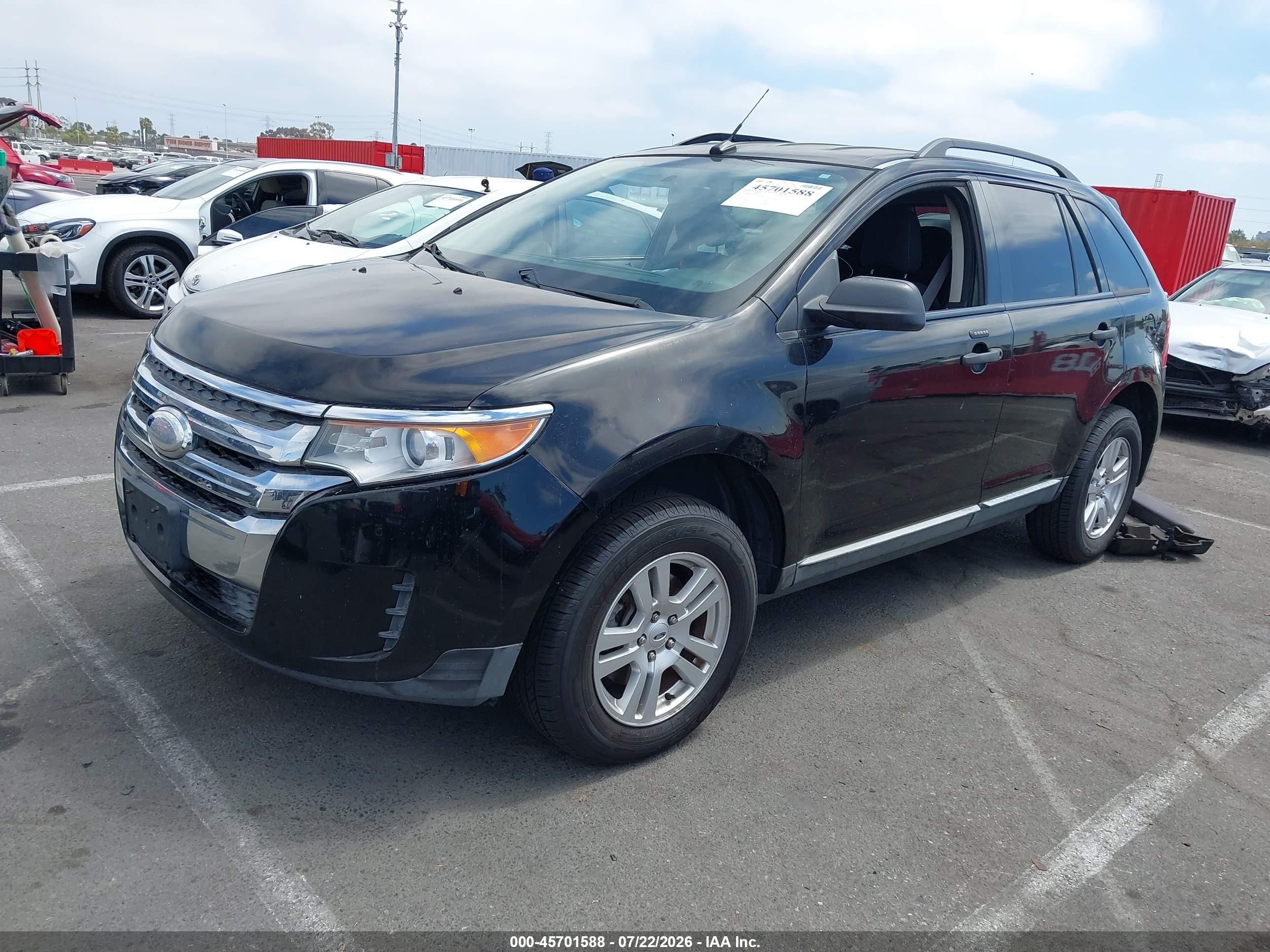 2012 Ford Edge Se Black vin: 2FMDK3GC6CBA27523