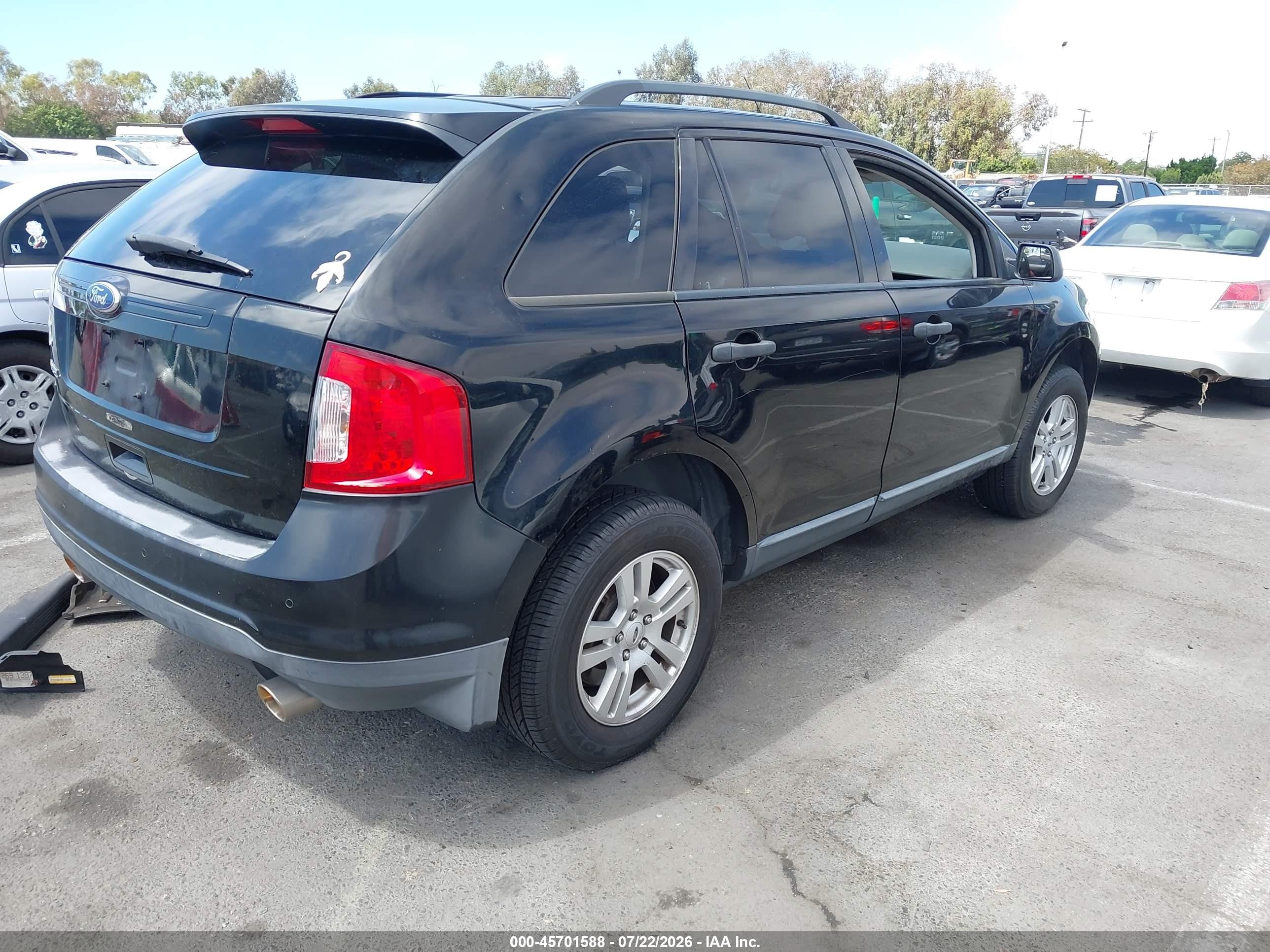 2012 Ford Edge Se Black vin: 2FMDK3GC6CBA27523