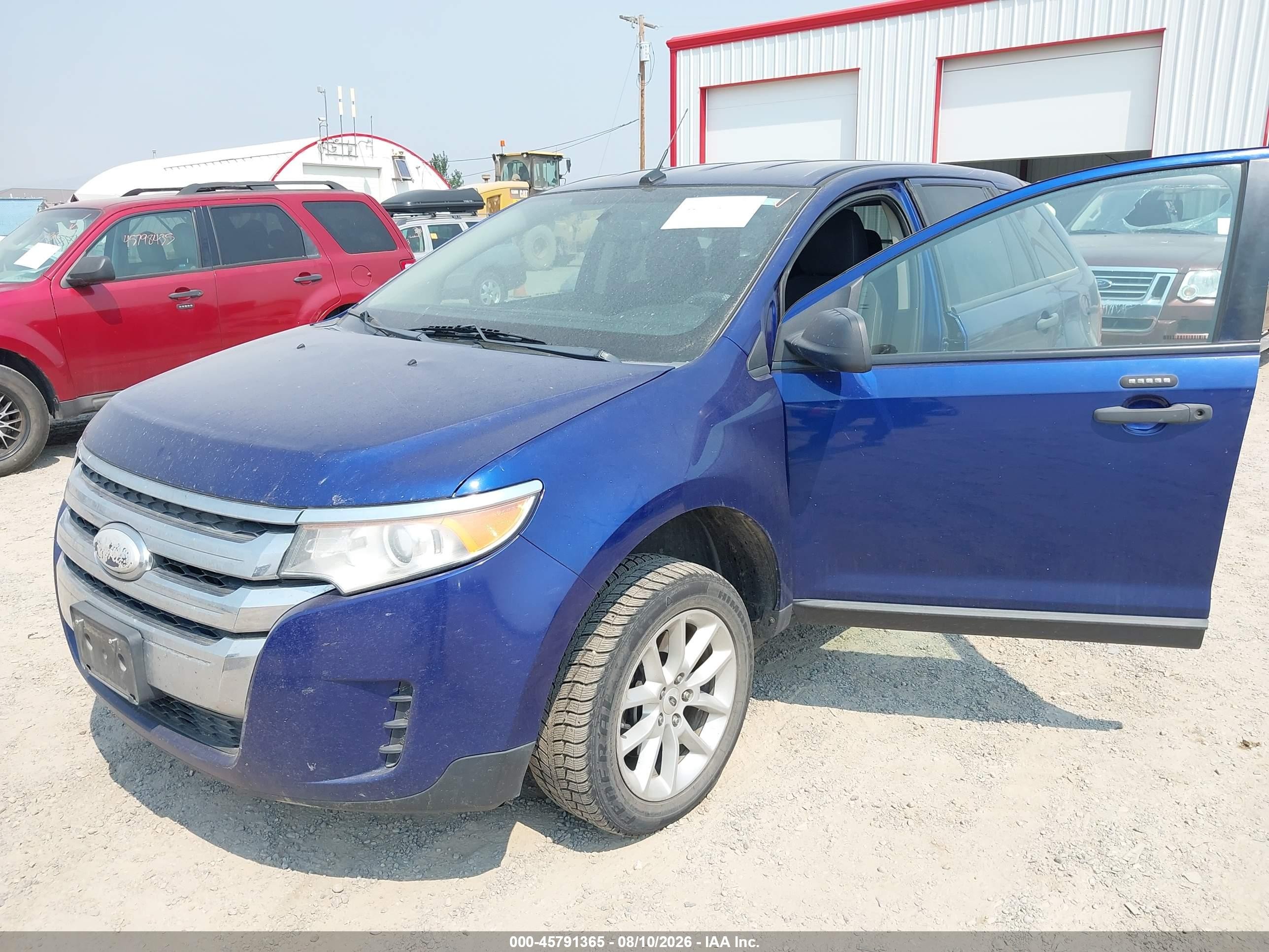 2013 Ford Edge Se Blue vin: 2FMDK3GC6DBA88372